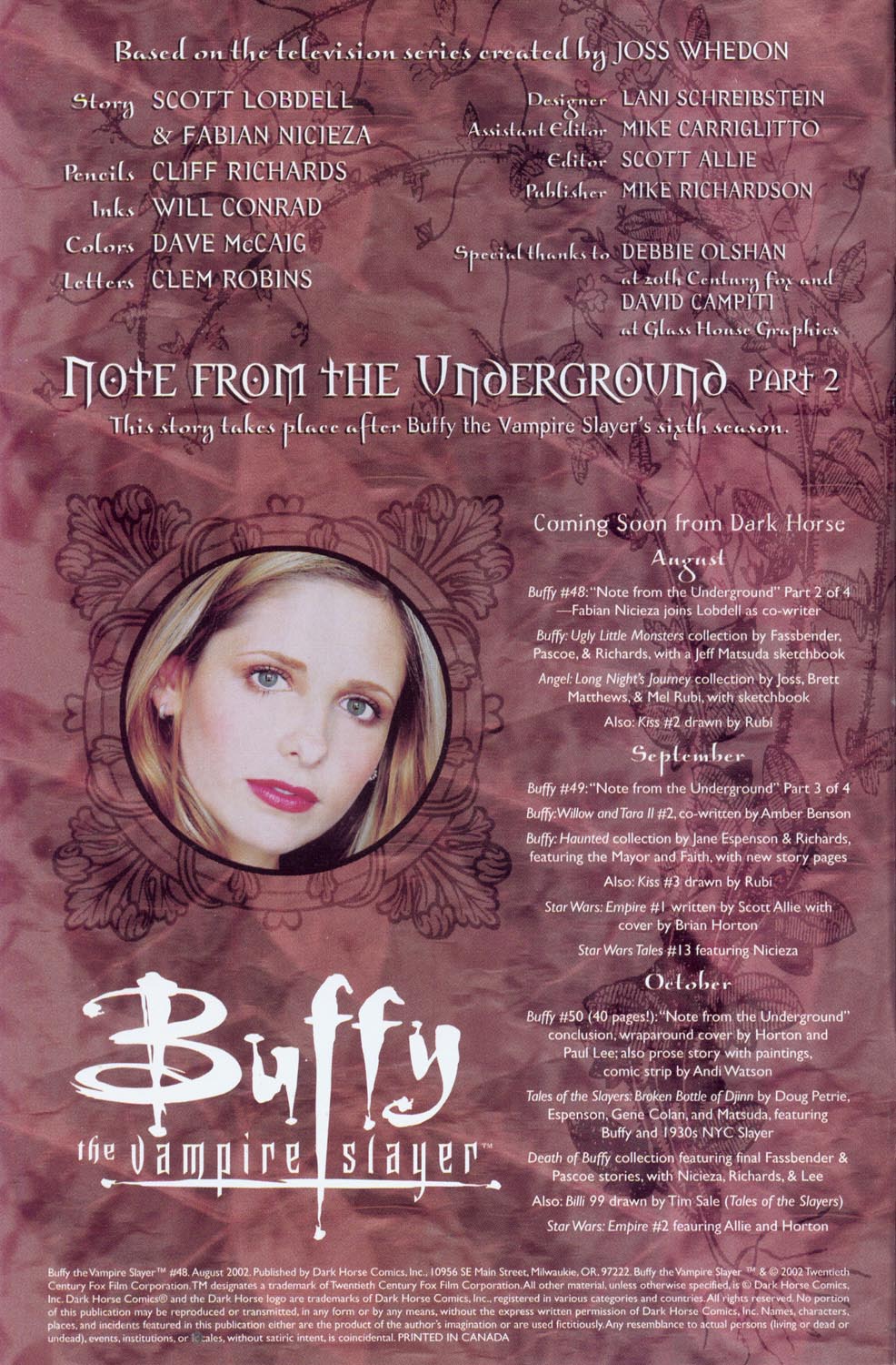Read online Buffy the Vampire Slayer (1998) comic -  Issue #48 - 2