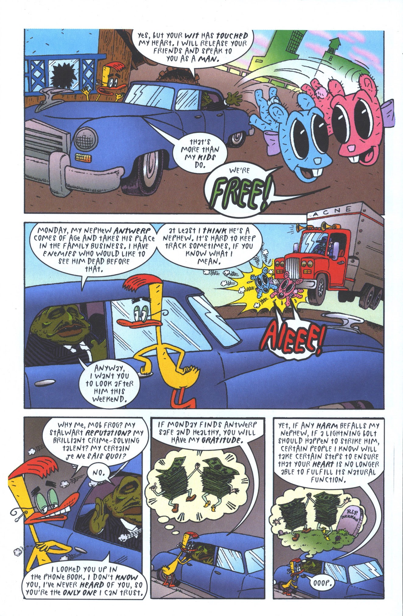 Read online Duckman : The Mob Frog Saga comic -  Issue #1 - 13