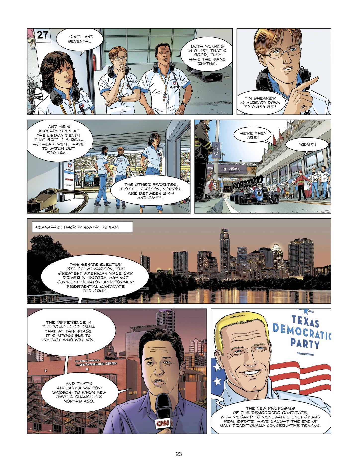 Read online Michel Vaillant comic -  Issue #7 - 23