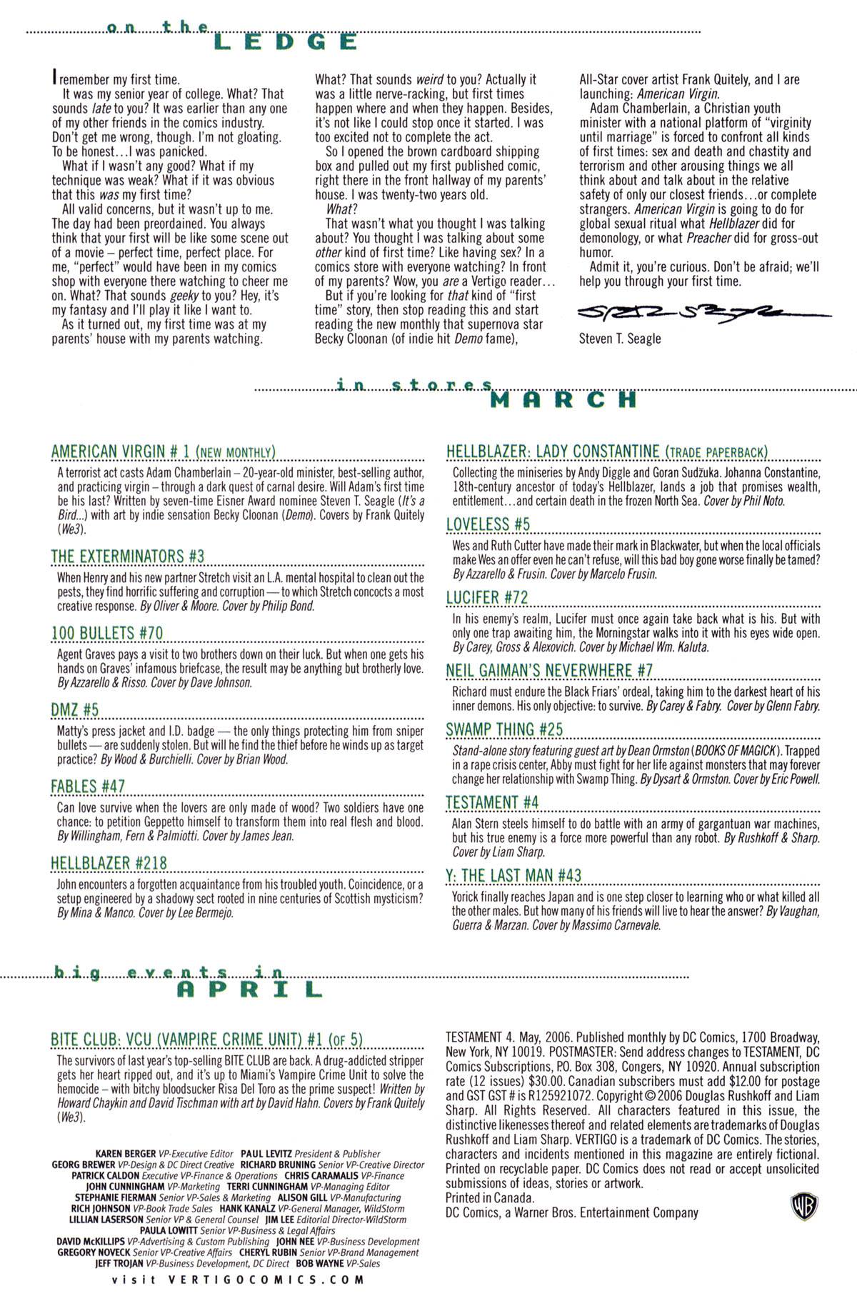Read online Testament comic -  Issue #4 - 22