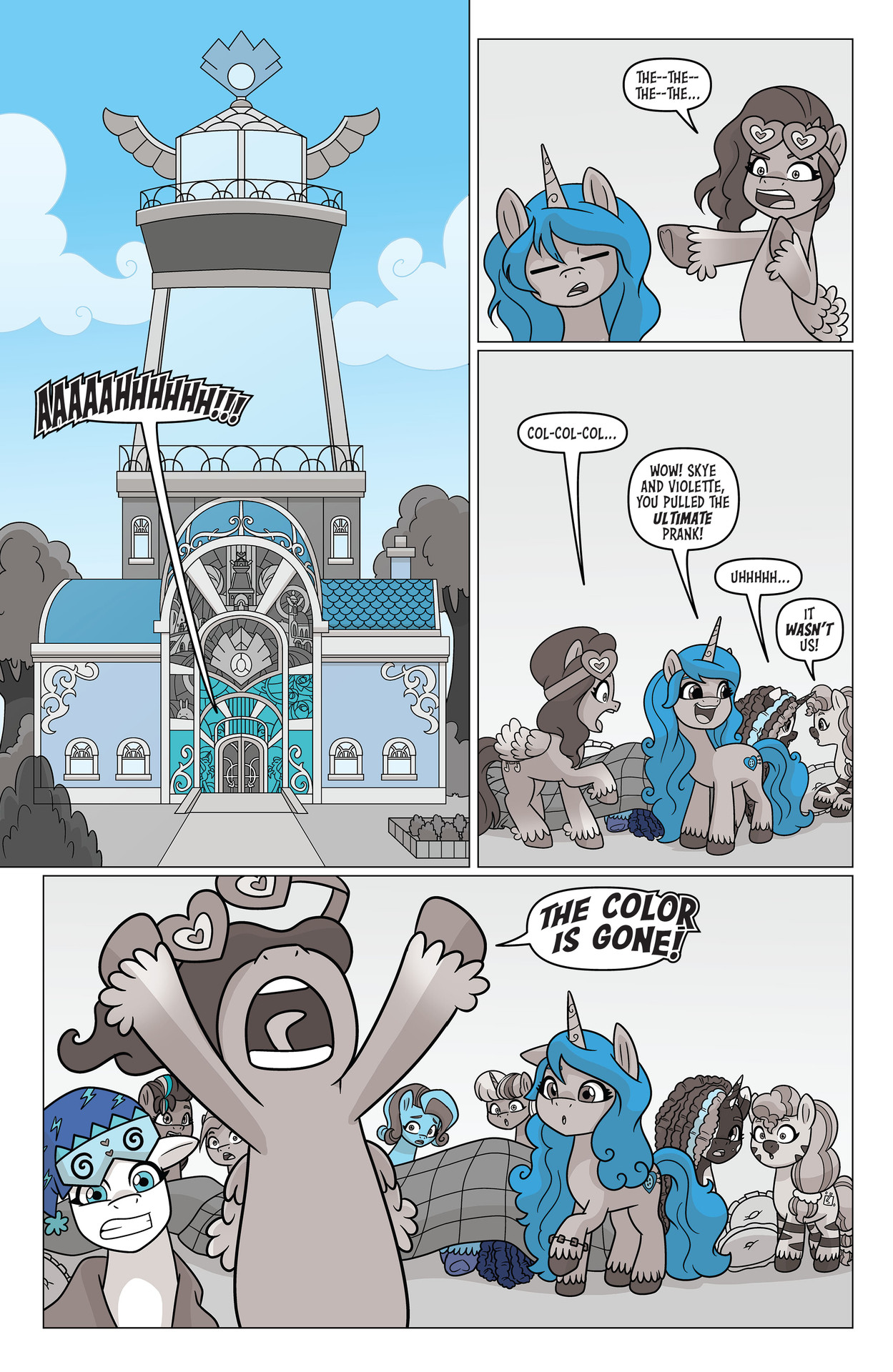 Read online My Little Pony: Black, White & Blue comic -  Issue # Full - 14