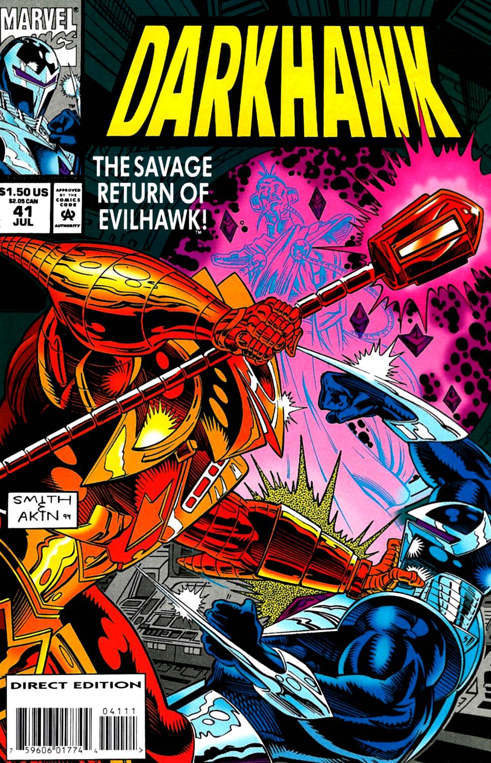 Read online Darkhawk (1991) comic -  Issue #41 - 1