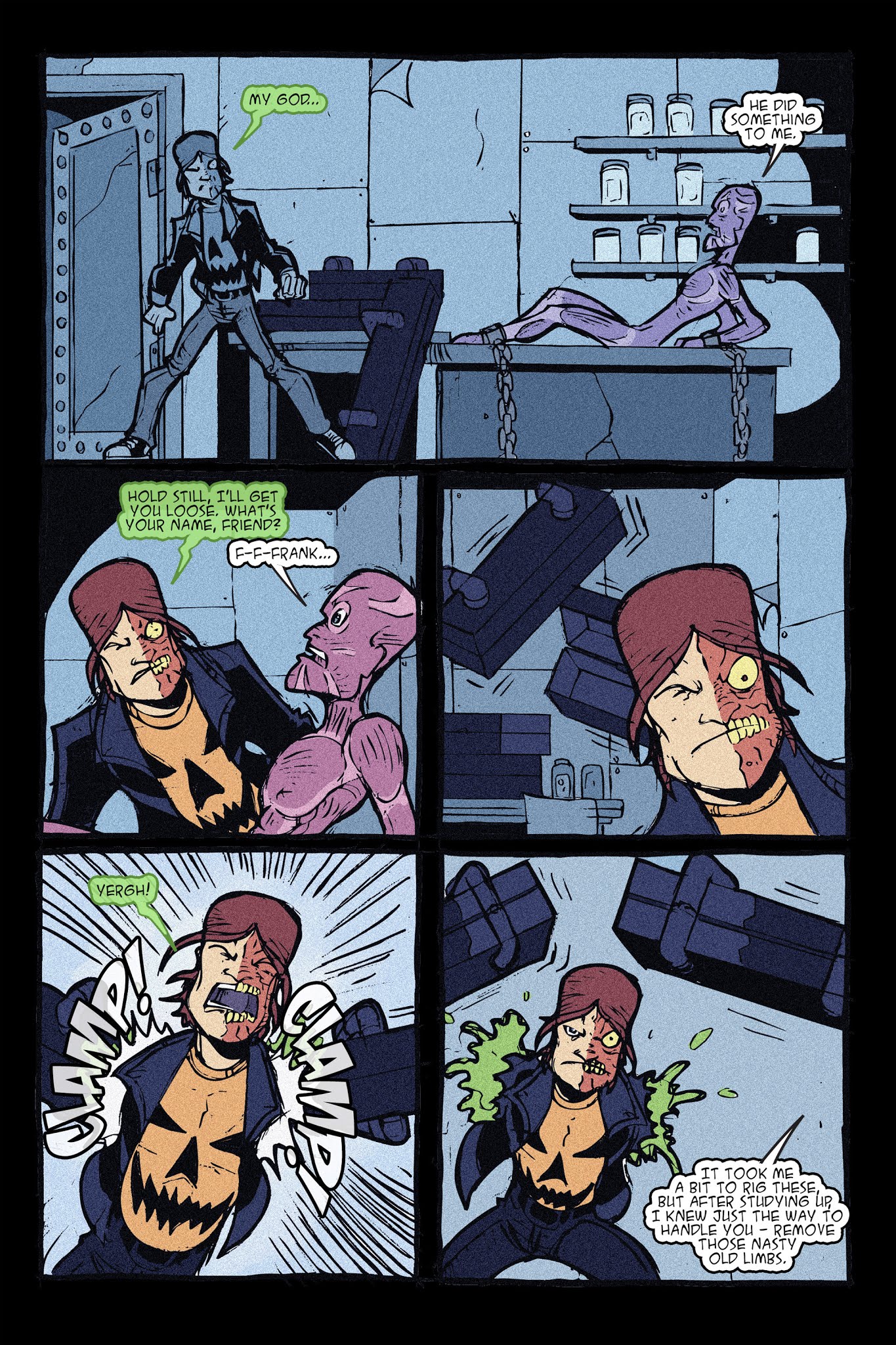 Read online Halloween Man vs. the Invisible Man comic -  Issue # TPB - 72