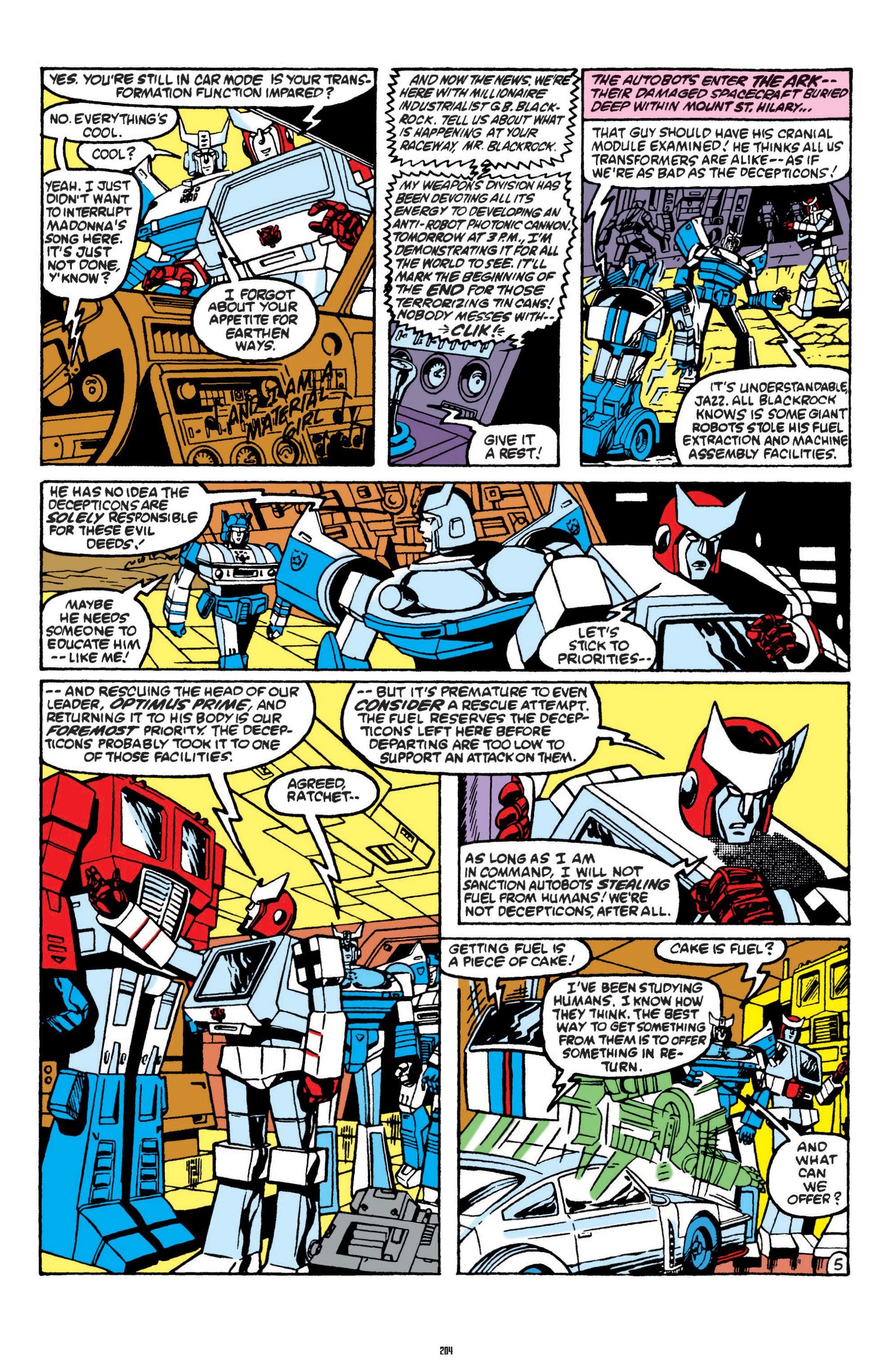 Read online The Transformers Classics comic -  Issue # TPB 1 - 205