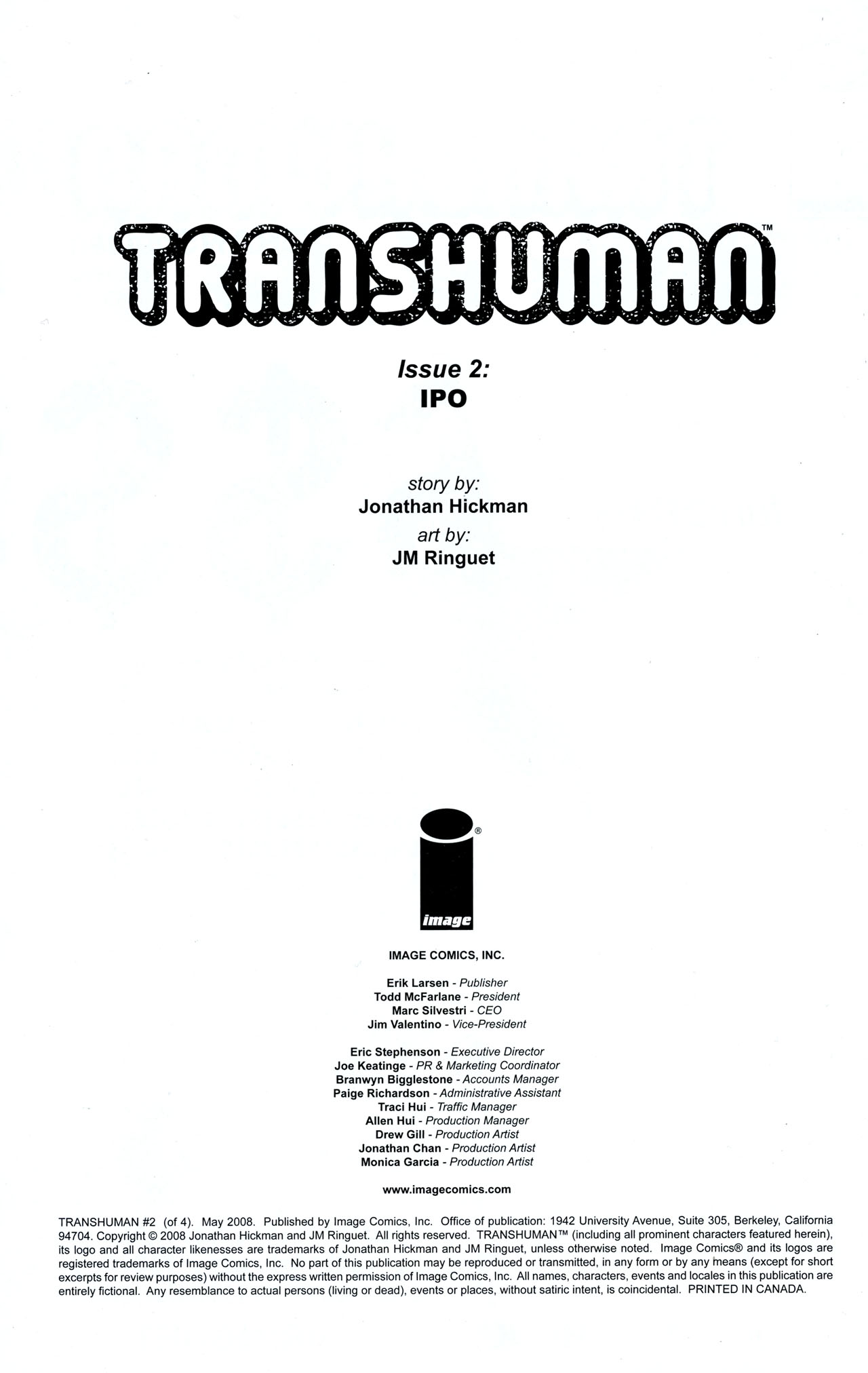Read online Transhuman comic -  Issue #2 - 2