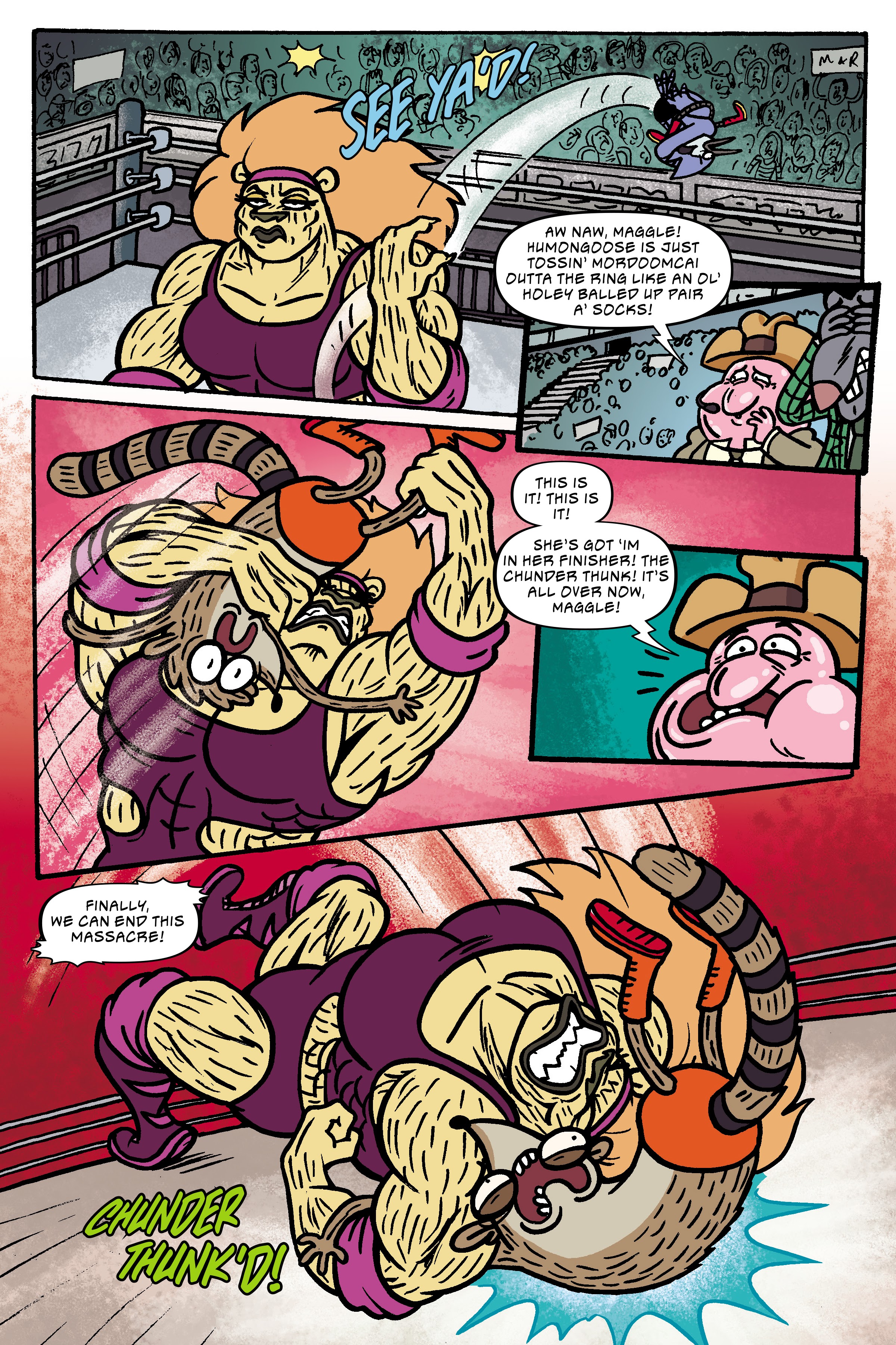 Read online Regular Show: Wrasslesplosion comic -  Issue # TPB - 95