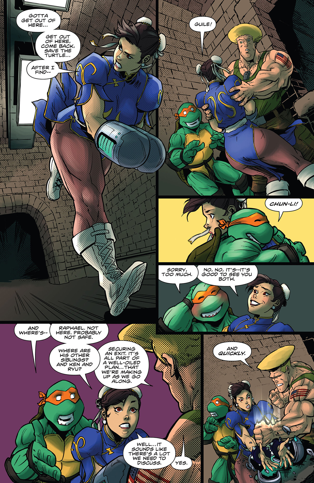 Read online Teenage Mutant Ninja Turtles vs. Street Fighter comic -  Issue #4 - 7