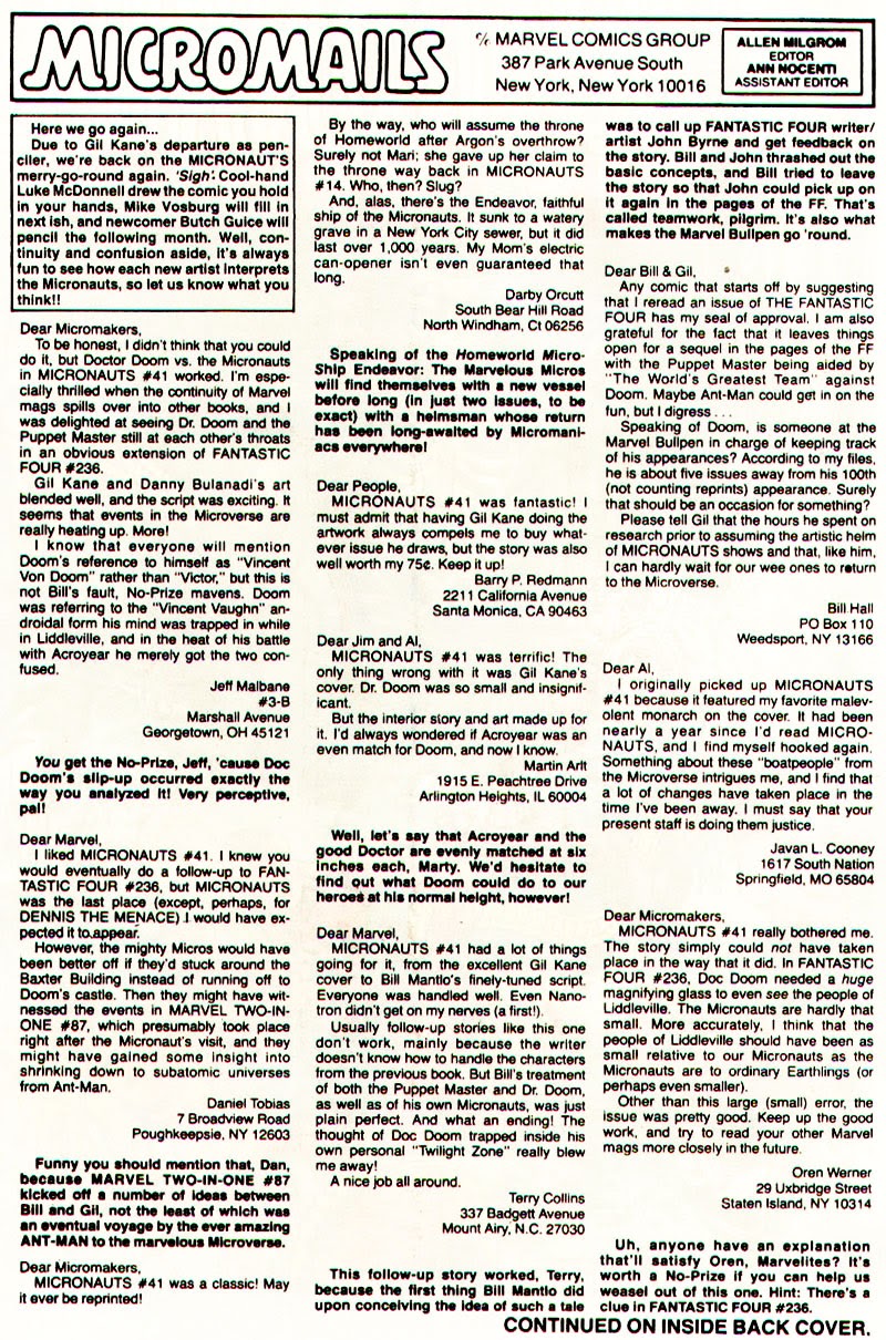 Read online Micronauts (1979) comic -  Issue #46 - 34