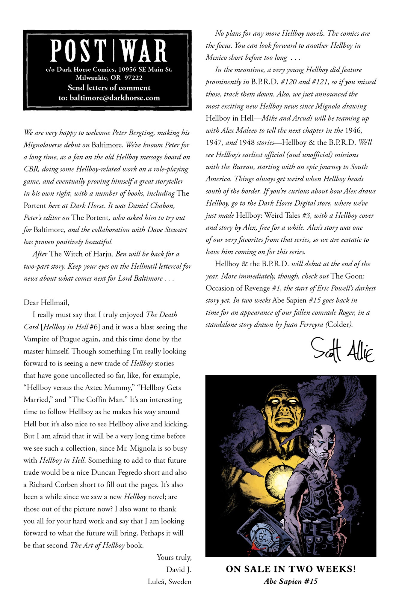 Read online Baltimore: The Witch of Harju comic -  Issue #1 - 25