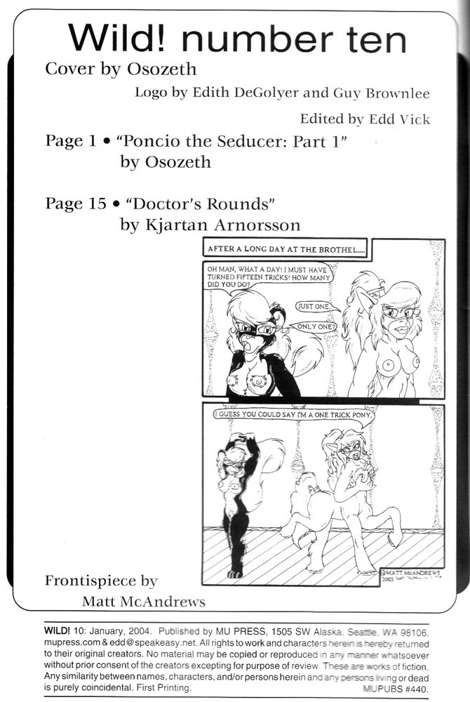 Read online Wild! (2003) comic -  Issue #10 - 2