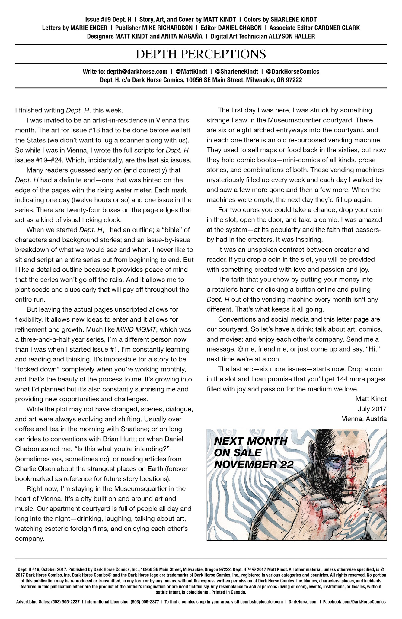 Read online Dept. H comic -  Issue #19 - 26