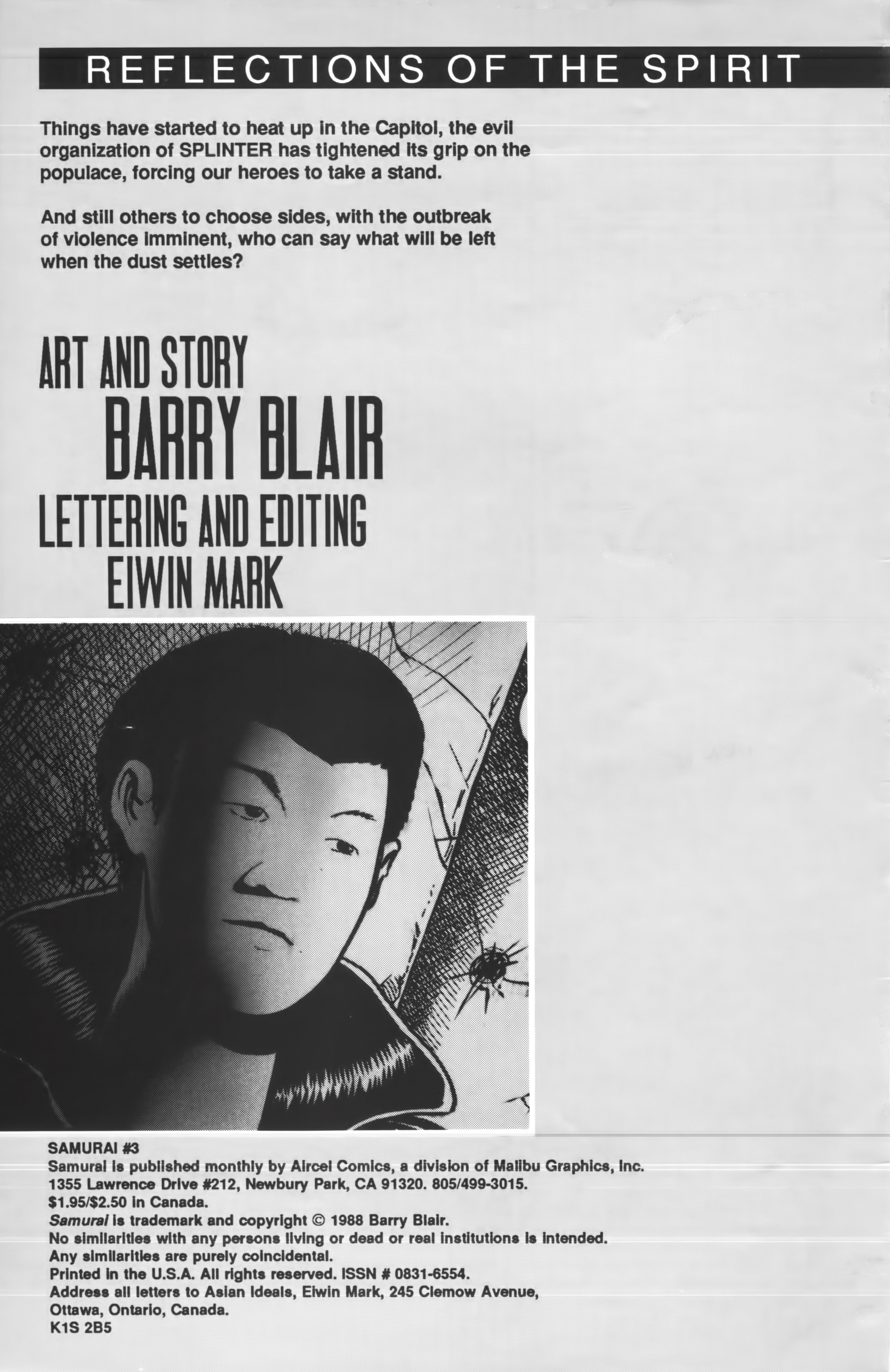 Read online Samurai (1988) comic -  Issue #3 - 2