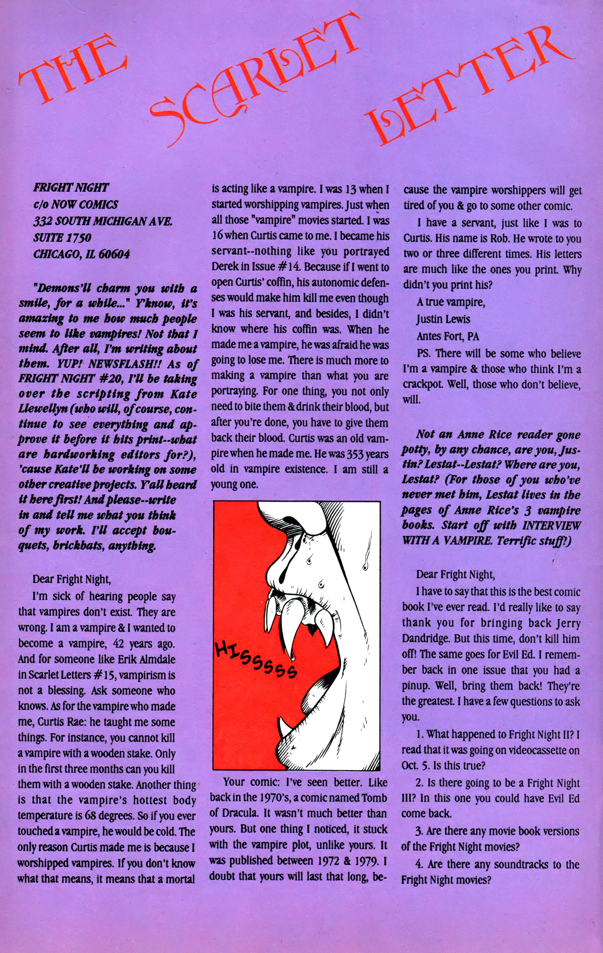 Read online Fright Night (1988) comic -  Issue #18 - 32
