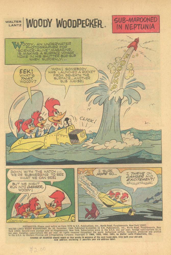 Read online Walter Lantz Woody Woodpecker (1962) comic -  Issue #94 - 3