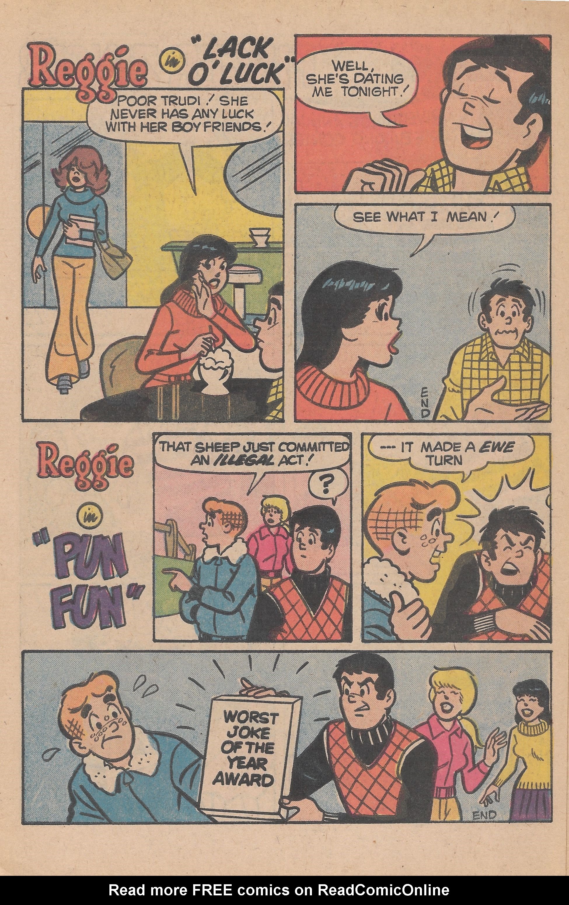 Read online Reggie's Wise Guy Jokes comic -  Issue #45 - 6