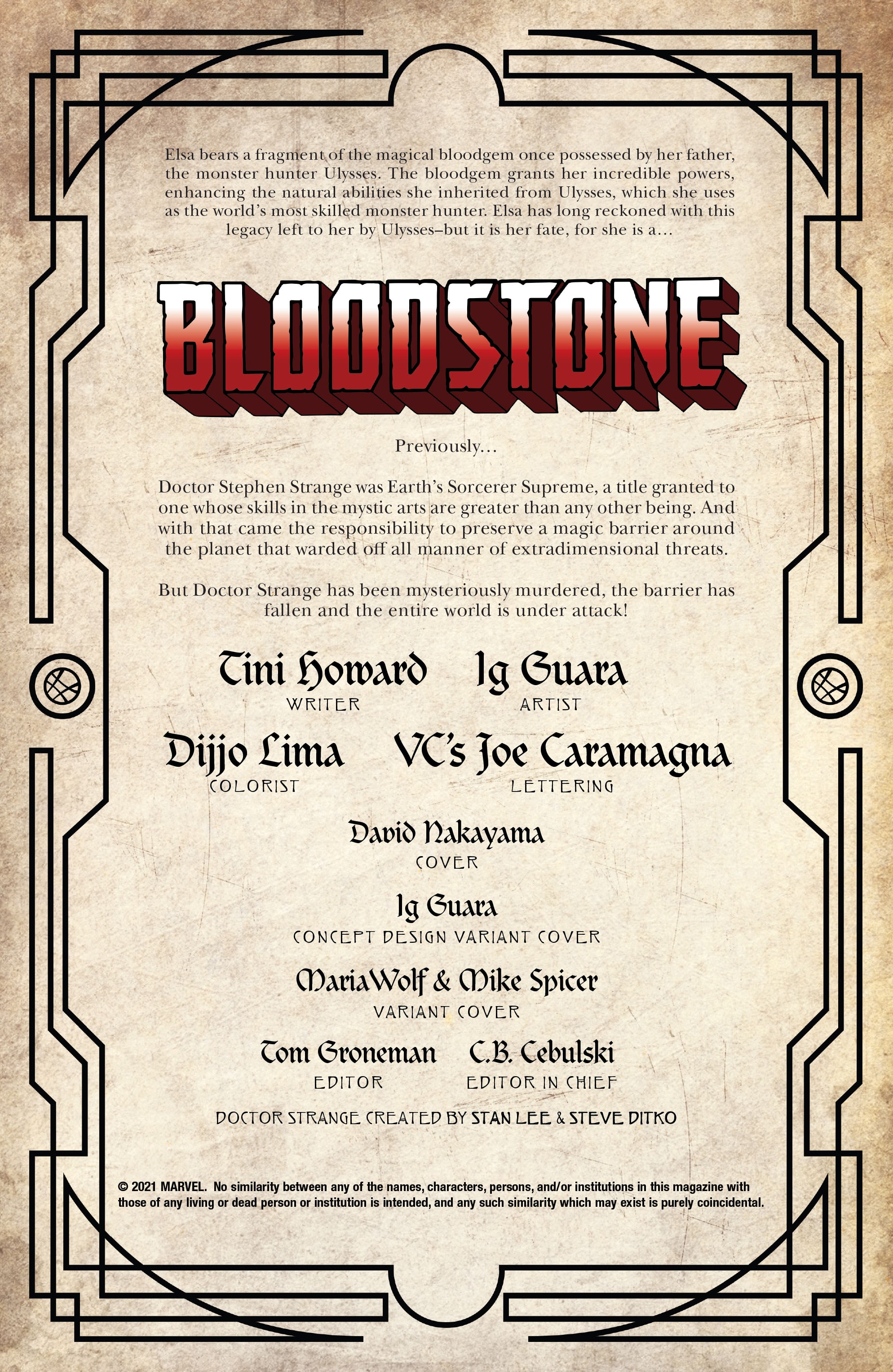 Read online Death of Doctor Strange: One-Shots comic -  Issue # Bloodstone - 2