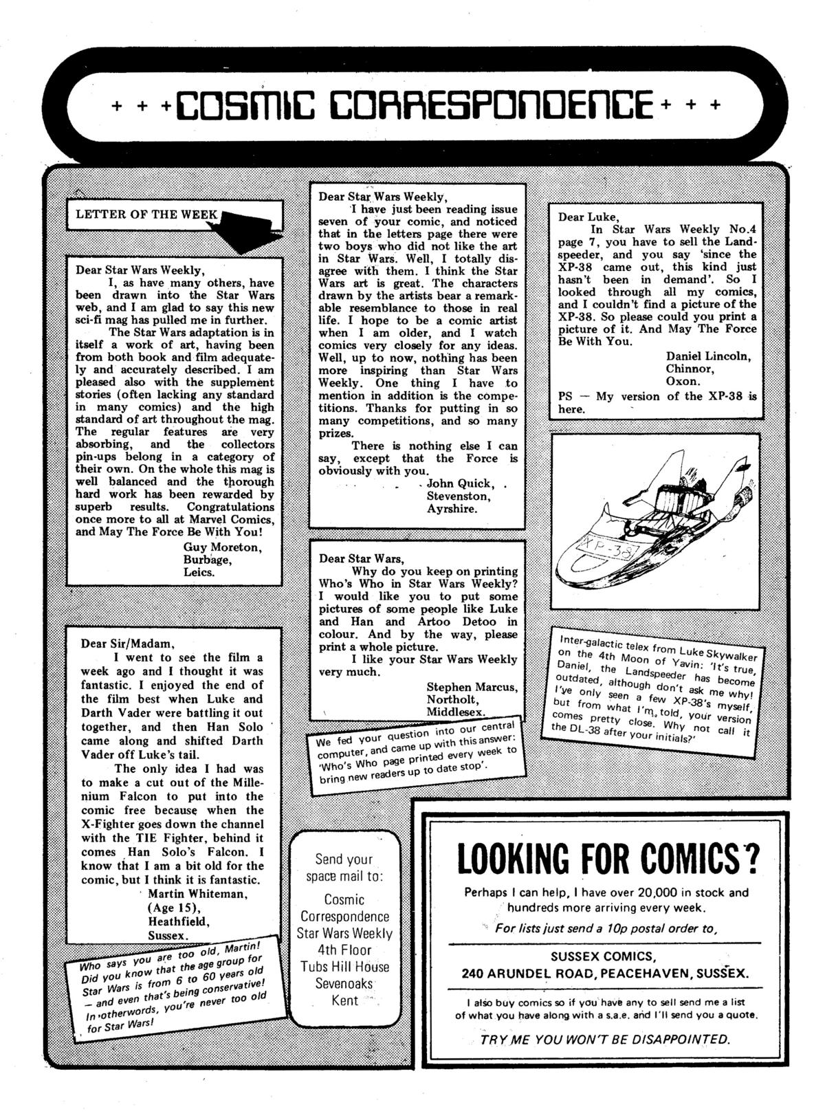 Read online Star Wars Weekly comic -  Issue #15 - 8