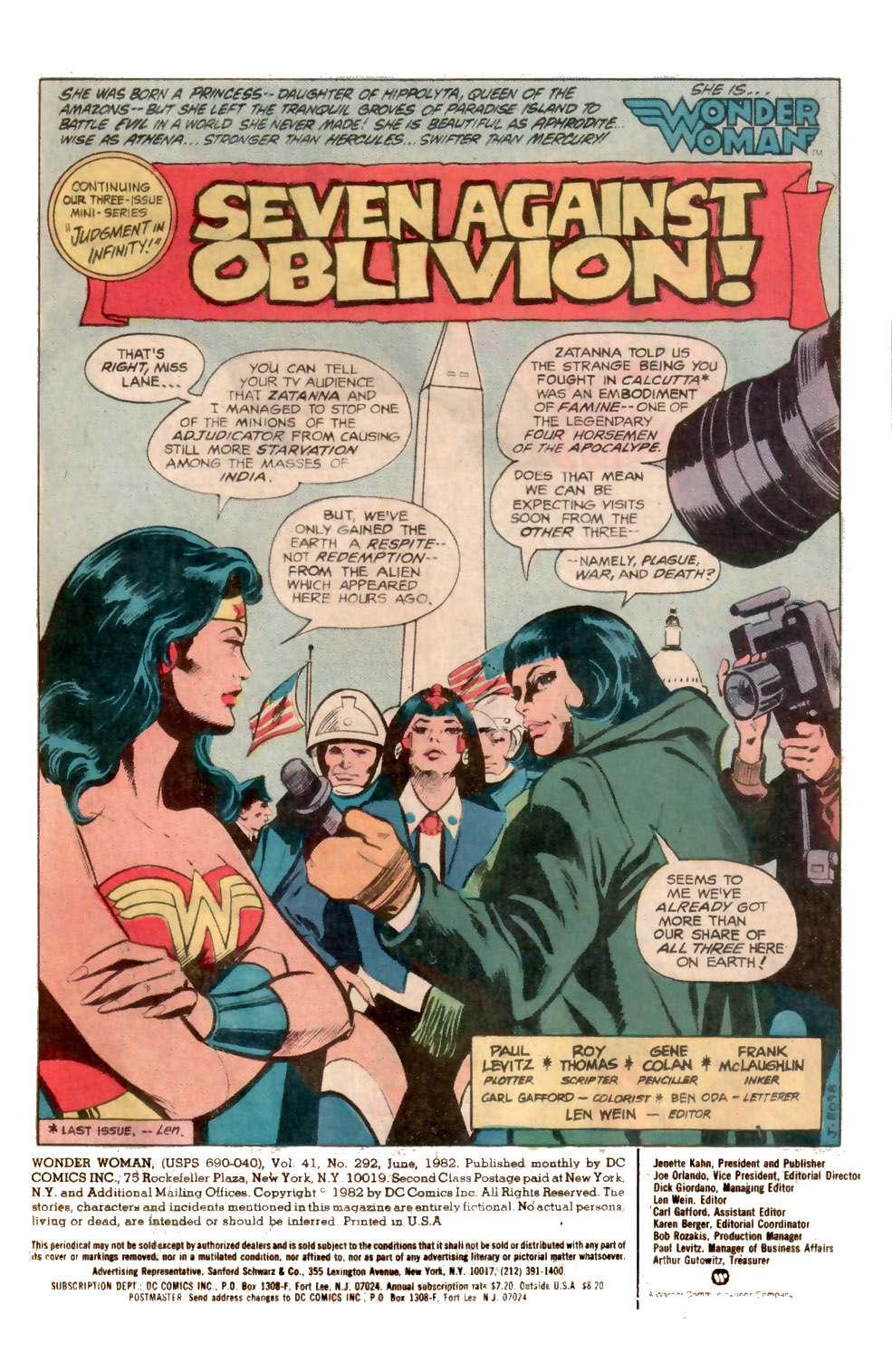Read online Wonder Woman (1942) comic -  Issue #292 - 2