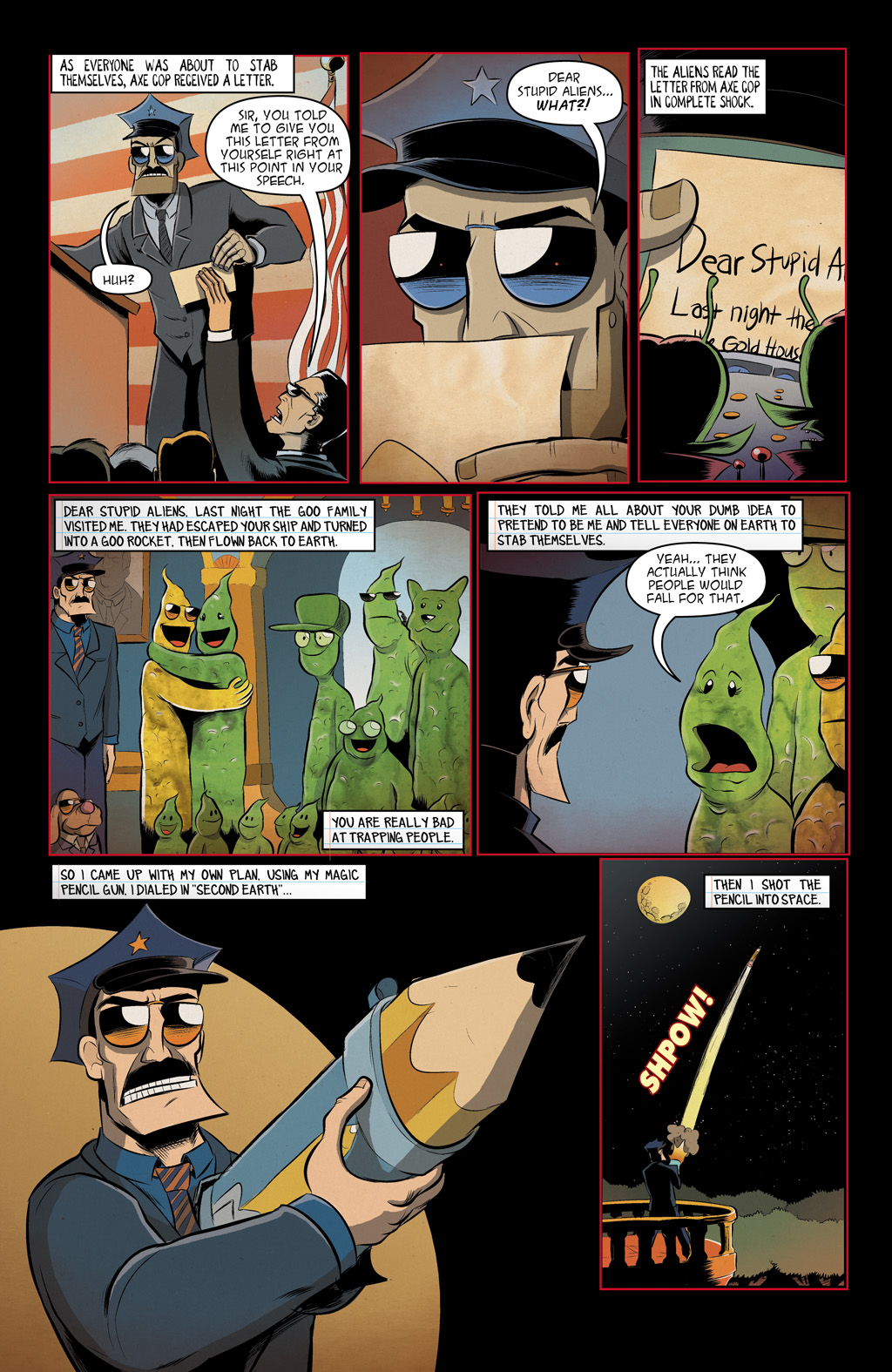 Read online Axe Cop: President of the World comic -  Issue #3 - 17