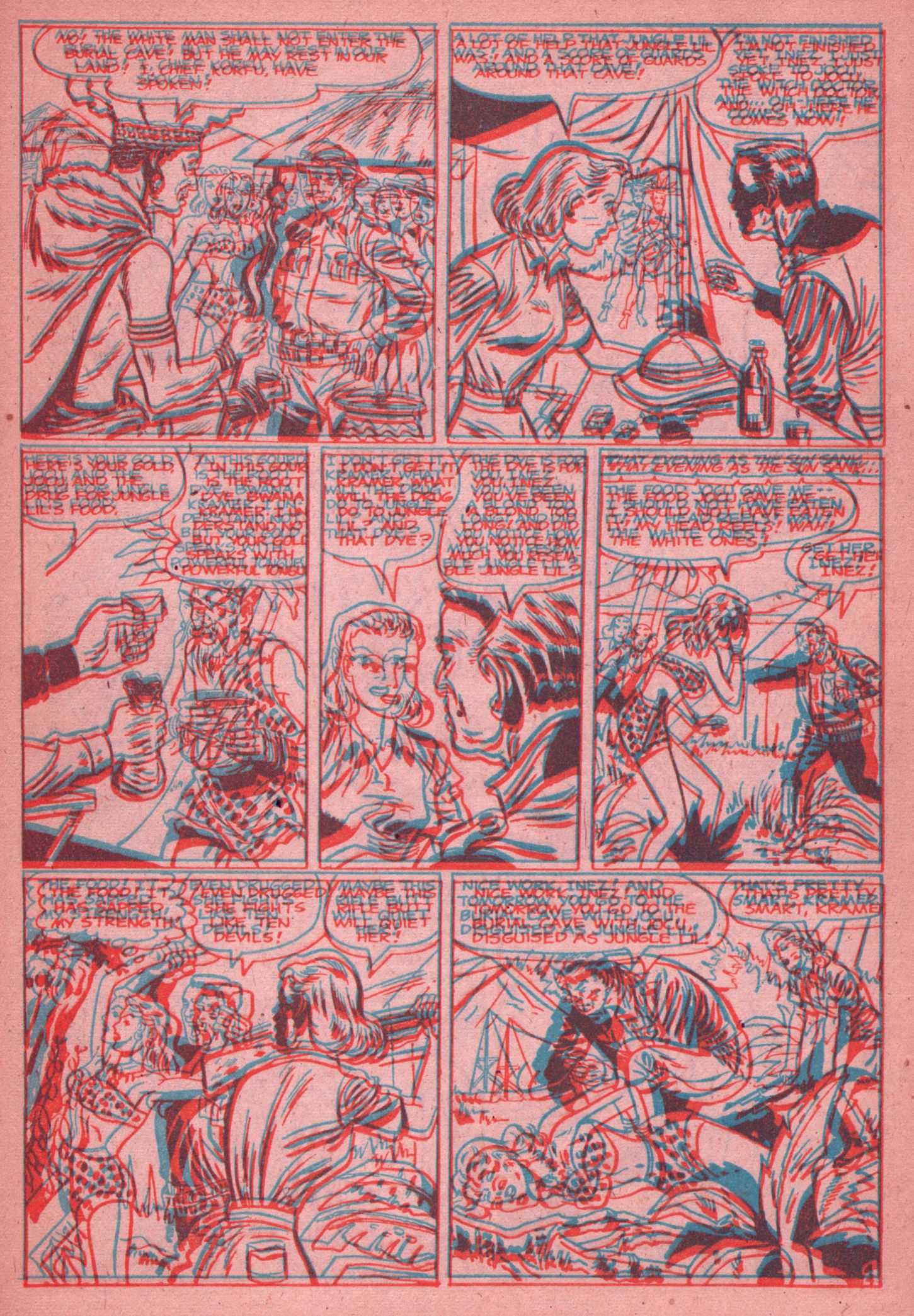 Read online Jungle Thrills 3-D comic -  Issue # Full - 28