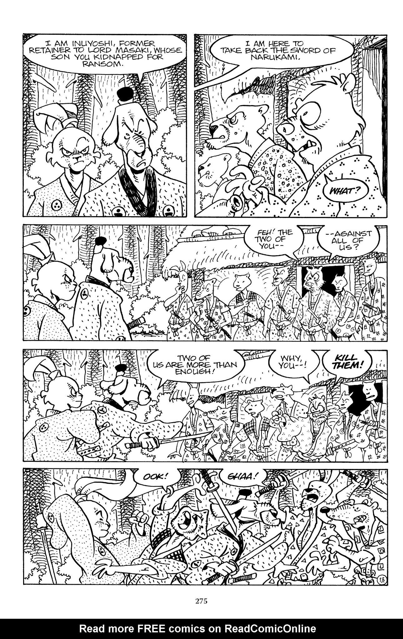 Read online The Usagi Yojimbo Saga comic -  Issue # TPB 7 - 270