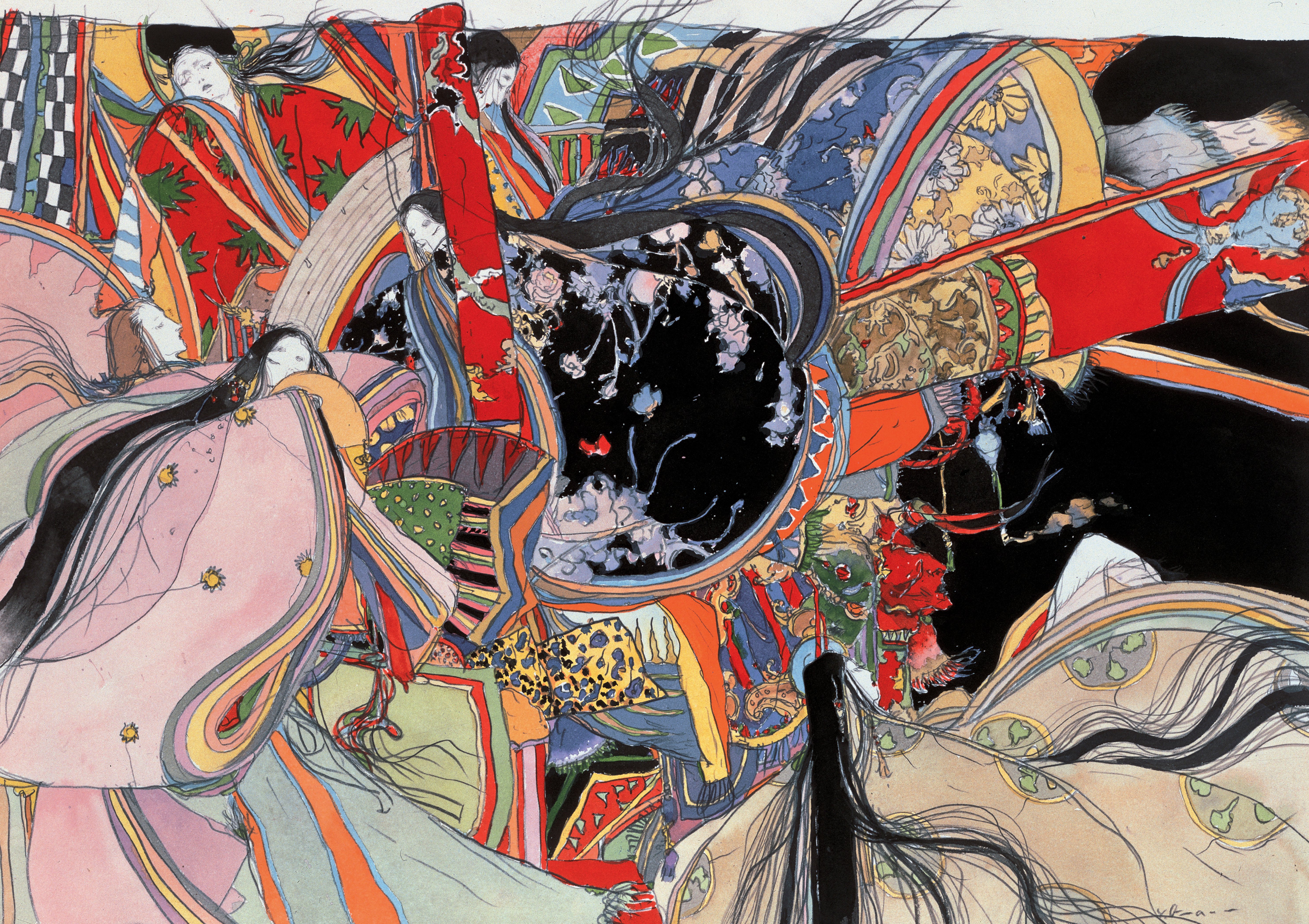 Read online Elegant Spirits: Amano's Tale of Genji and Fairies comic -  Issue # TPB - 30