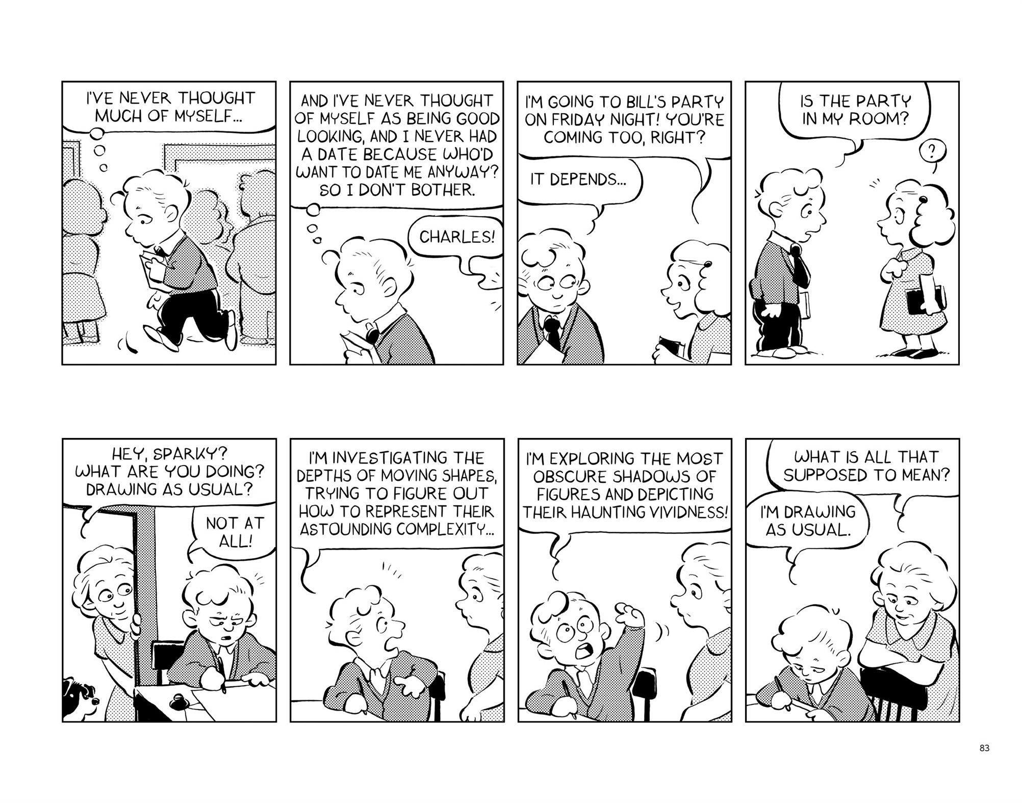 Read online Funny Things: A Comic Strip Biography of Charles M. Schulz comic -  Issue # TPB (Part 1) - 86