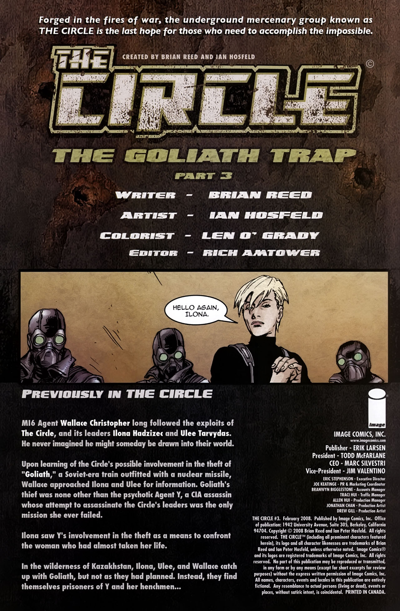 Read online The Circle (2007) comic -  Issue #3 - 2