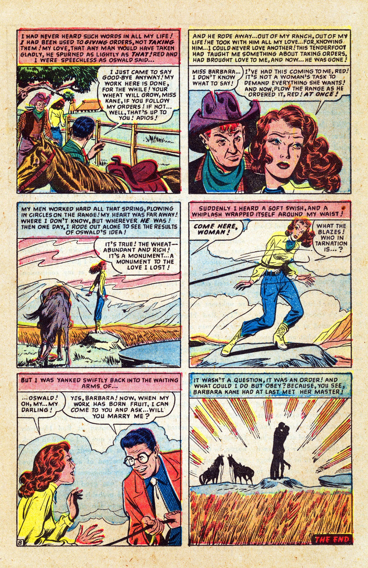 Read online Cowboy Romances comic -  Issue #1 - 21