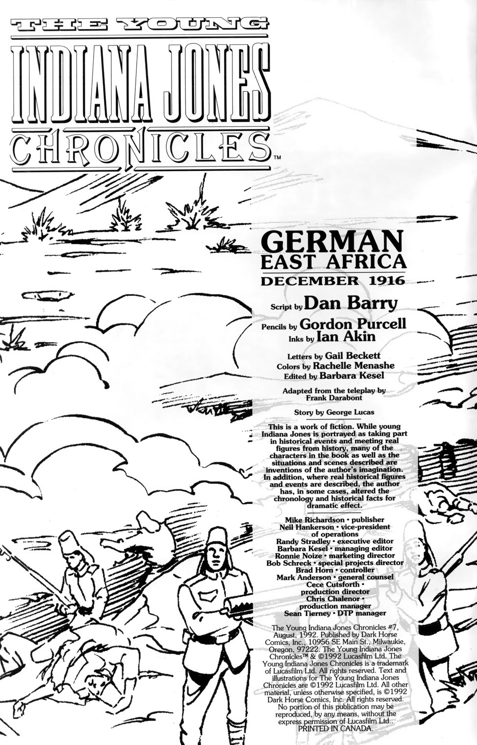 Read online Young Indiana Jones Chronicles comic -  Issue #7 - 2