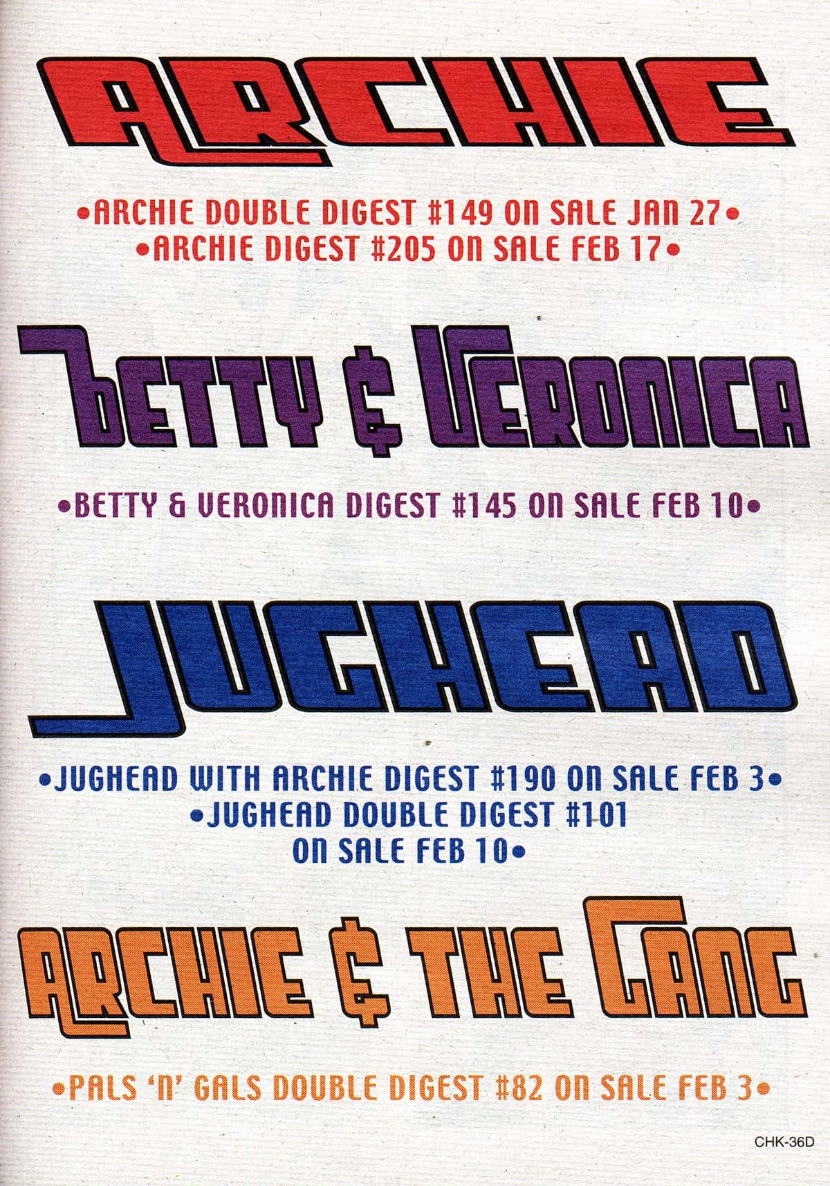 Read online Archie's Double Digest Magazine comic -  Issue #149 - 138