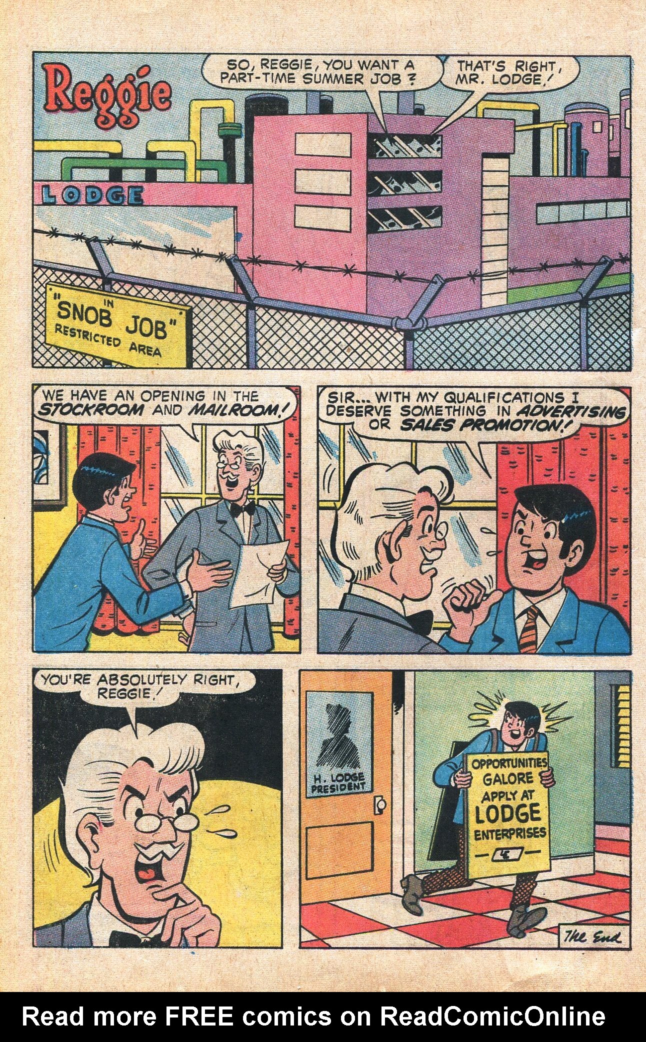 Read online Reggie's Wise Guy Jokes comic -  Issue #7 - 6