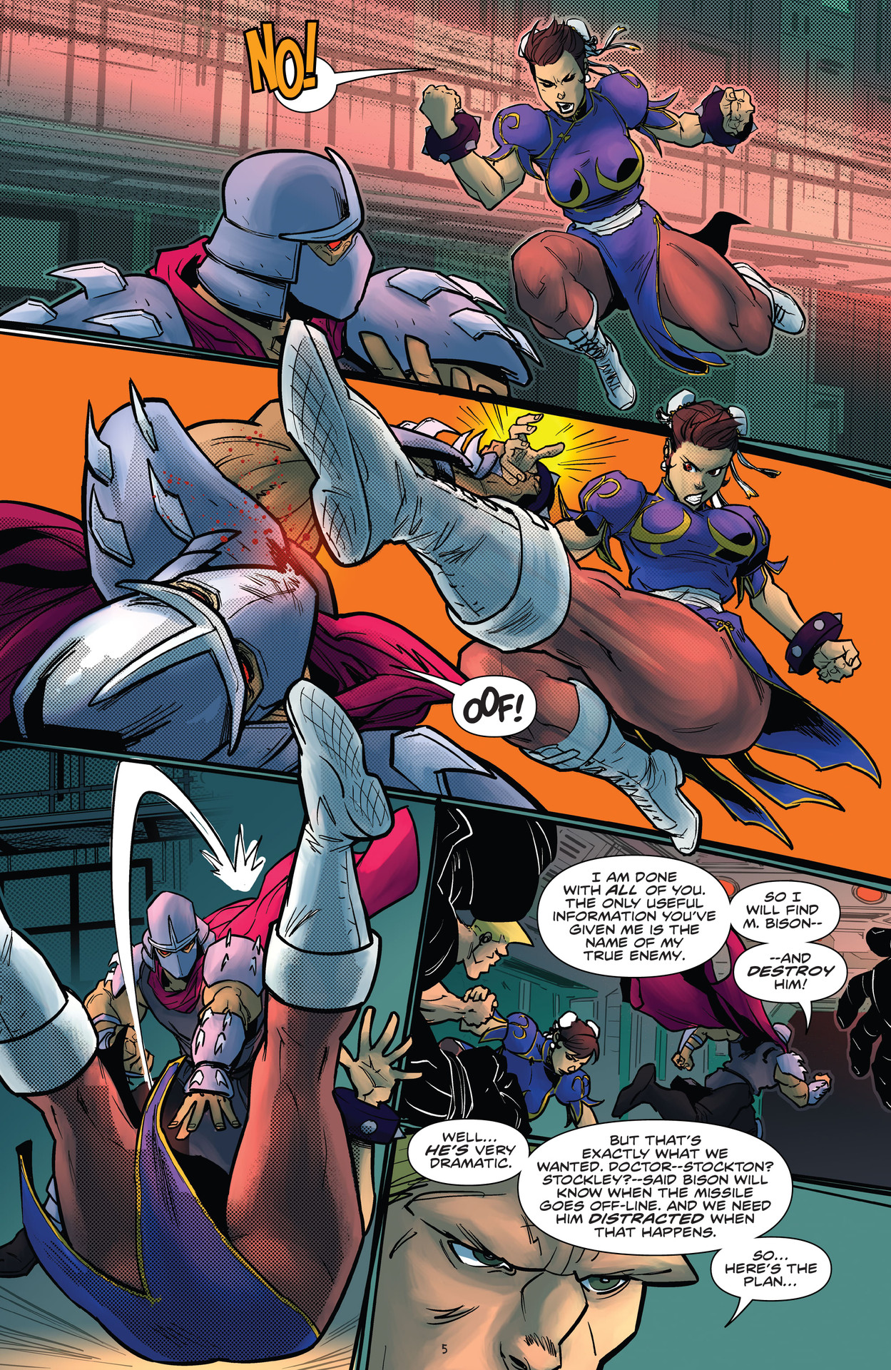 Read online Teenage Mutant Ninja Turtles vs. Street Fighter comic -  Issue #5 - 7