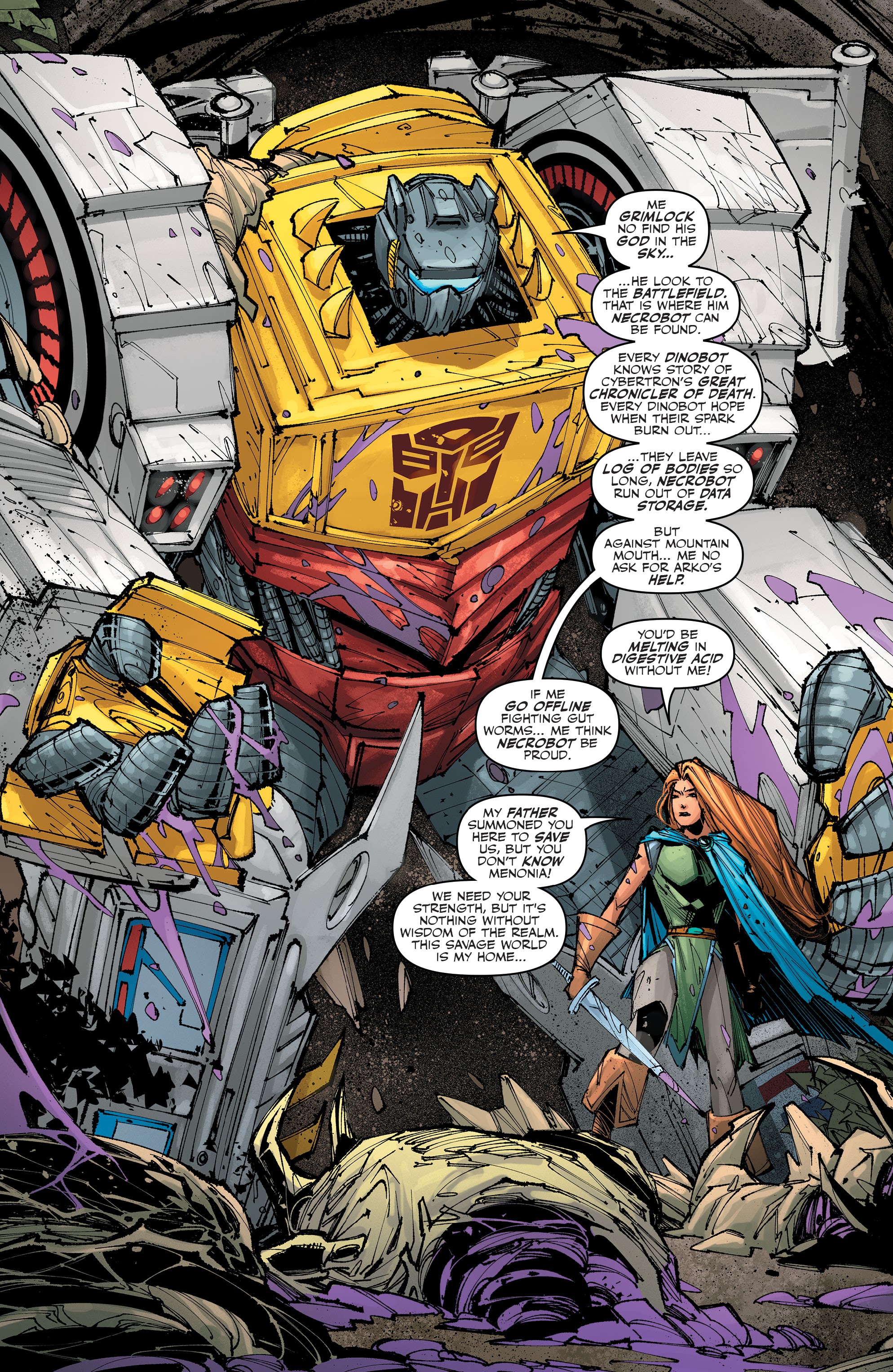 Read online Transformers: King Grimlock comic -  Issue #2 - 12