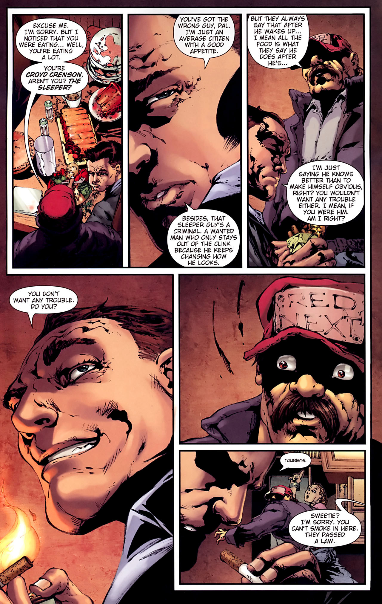 Read online George R.R. Martin's Wild Cards: The Hard Call comic -  Issue #1 - 4