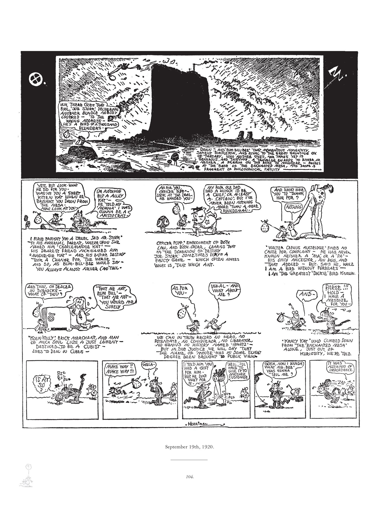 Read online Krazy & Ignatz comic -  Issue # TPB 2 - 104