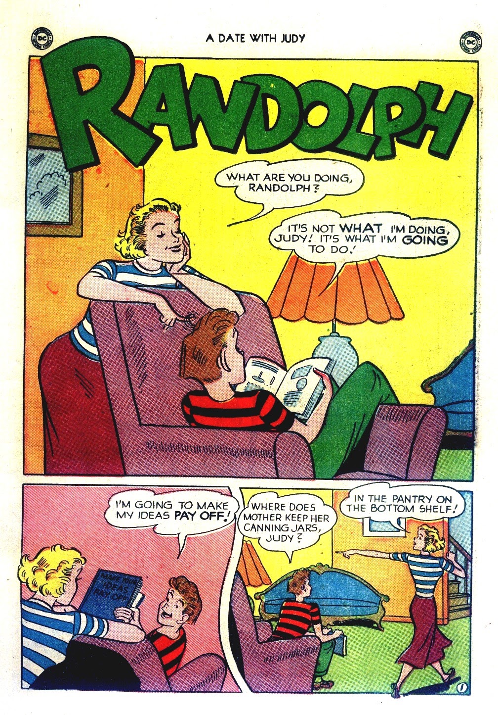 Read online A Date with Judy comic -  Issue #15 - 21