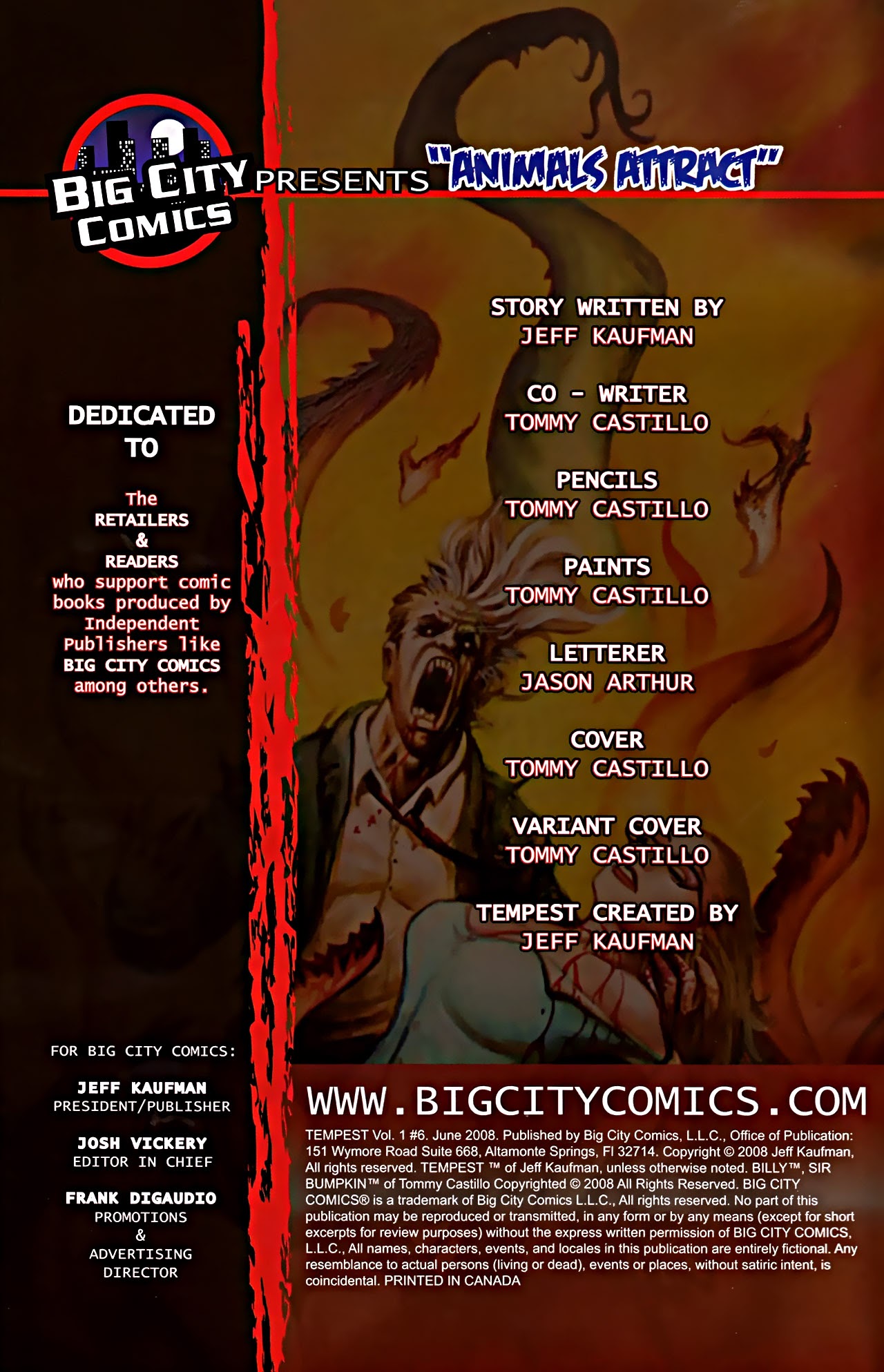 Read online Tempest (2007) comic -  Issue #6 - 2