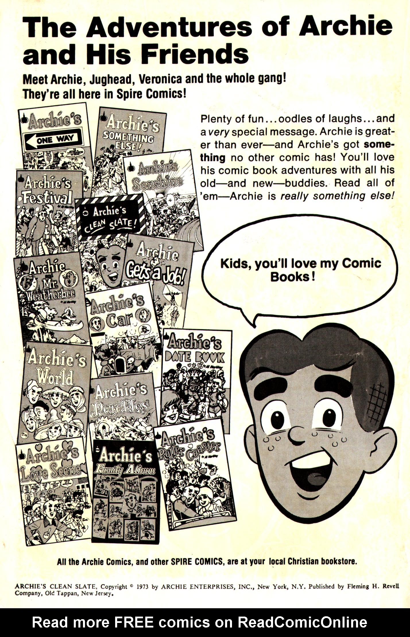 Read online Archie's Clean Slate comic -  Issue # Full - 2
