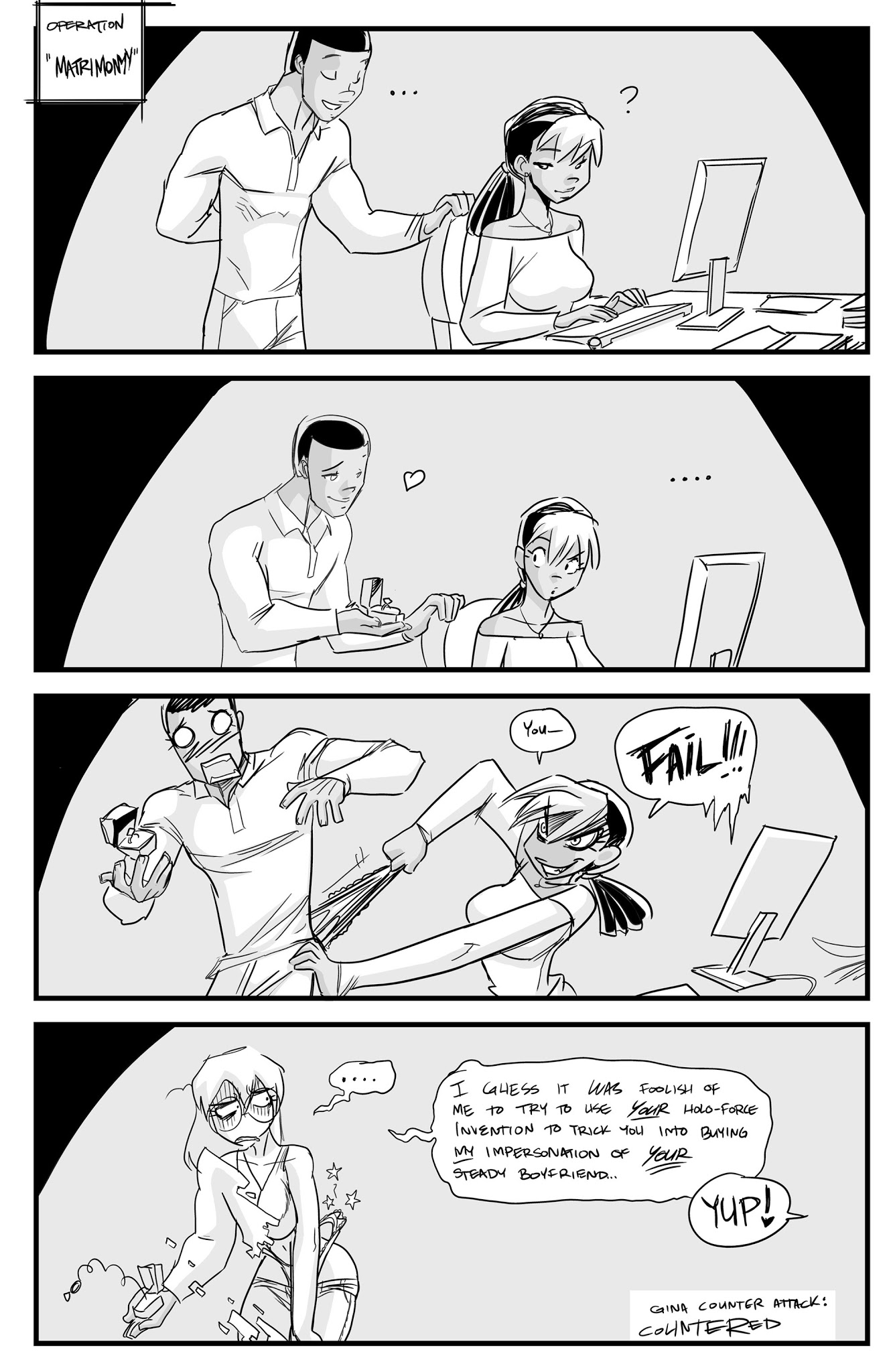 Read online Gold Digger: Gina vs. Penny comic -  Issue # Full - 7