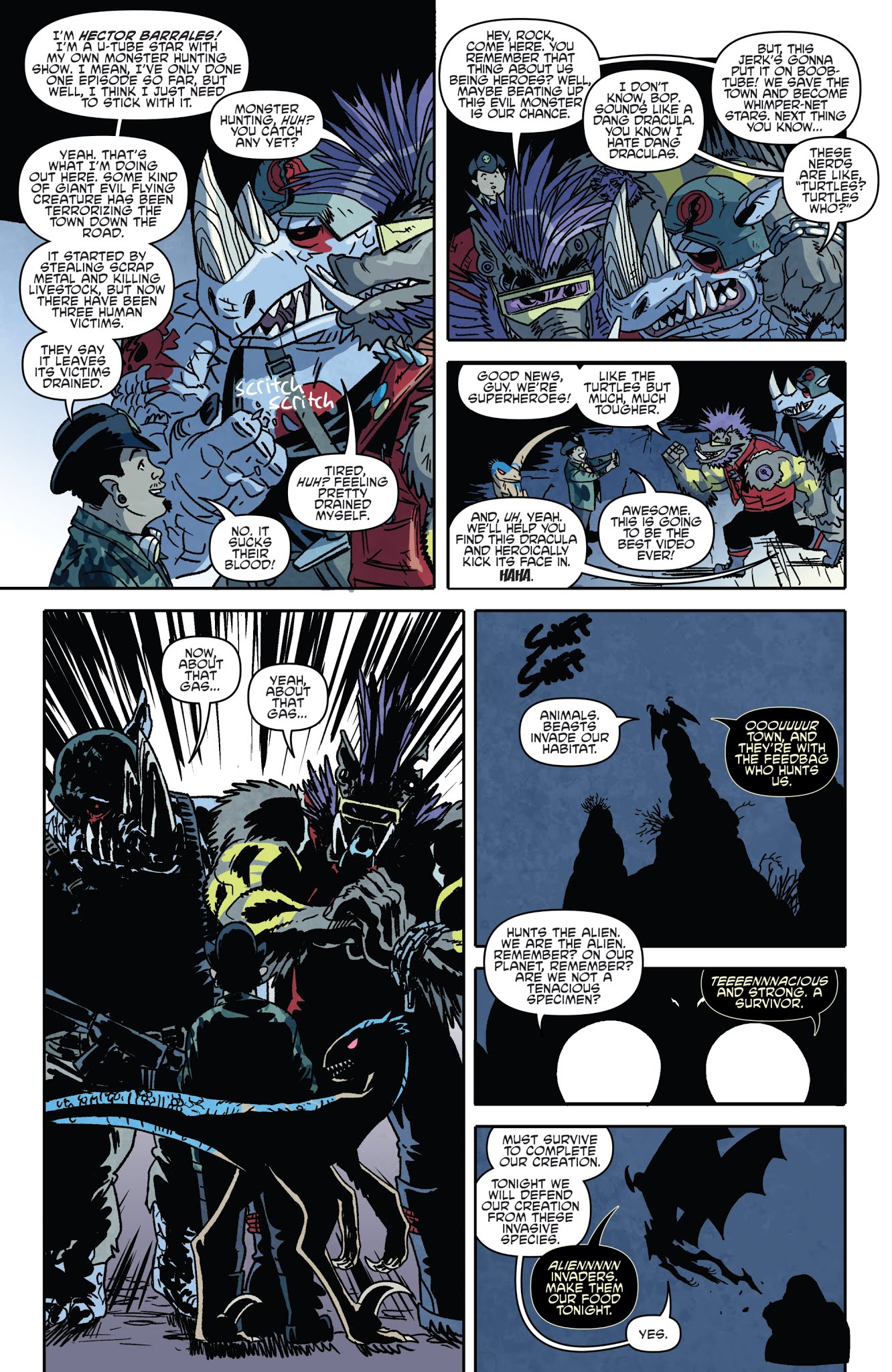 Read online Teenage Mutant Ninja Turtles: Bebop & Rocksteady Hit the Road comic -  Issue #1 - 10