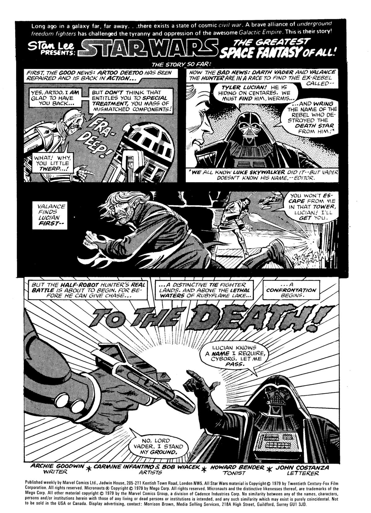 Read online Star Wars Weekly comic -  Issue #69 - 2