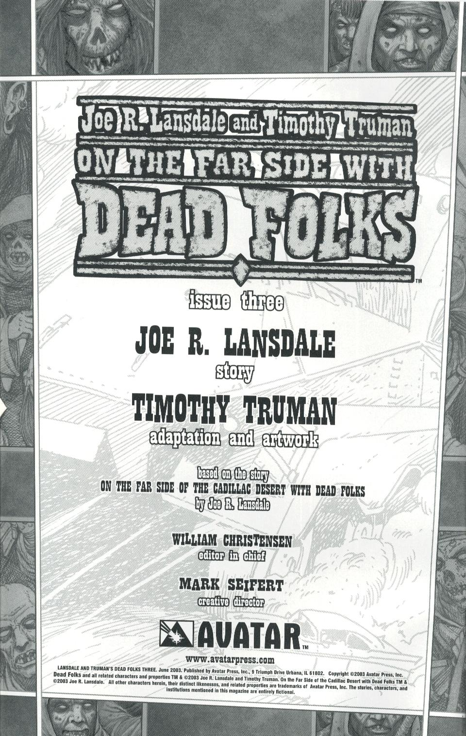 Read online Lansdale and Truman's Dead Folks comic -  Issue #3 - 2