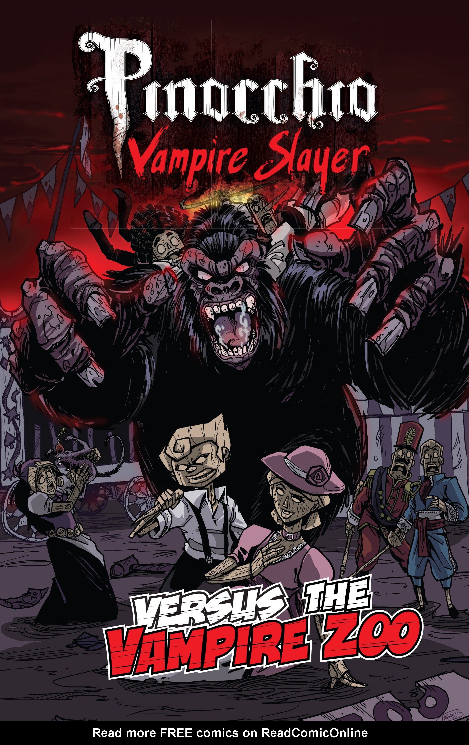 Read online Pinocchio, Vampire Slayer Versus the Vampire Zoo comic -  Issue # Full - 1