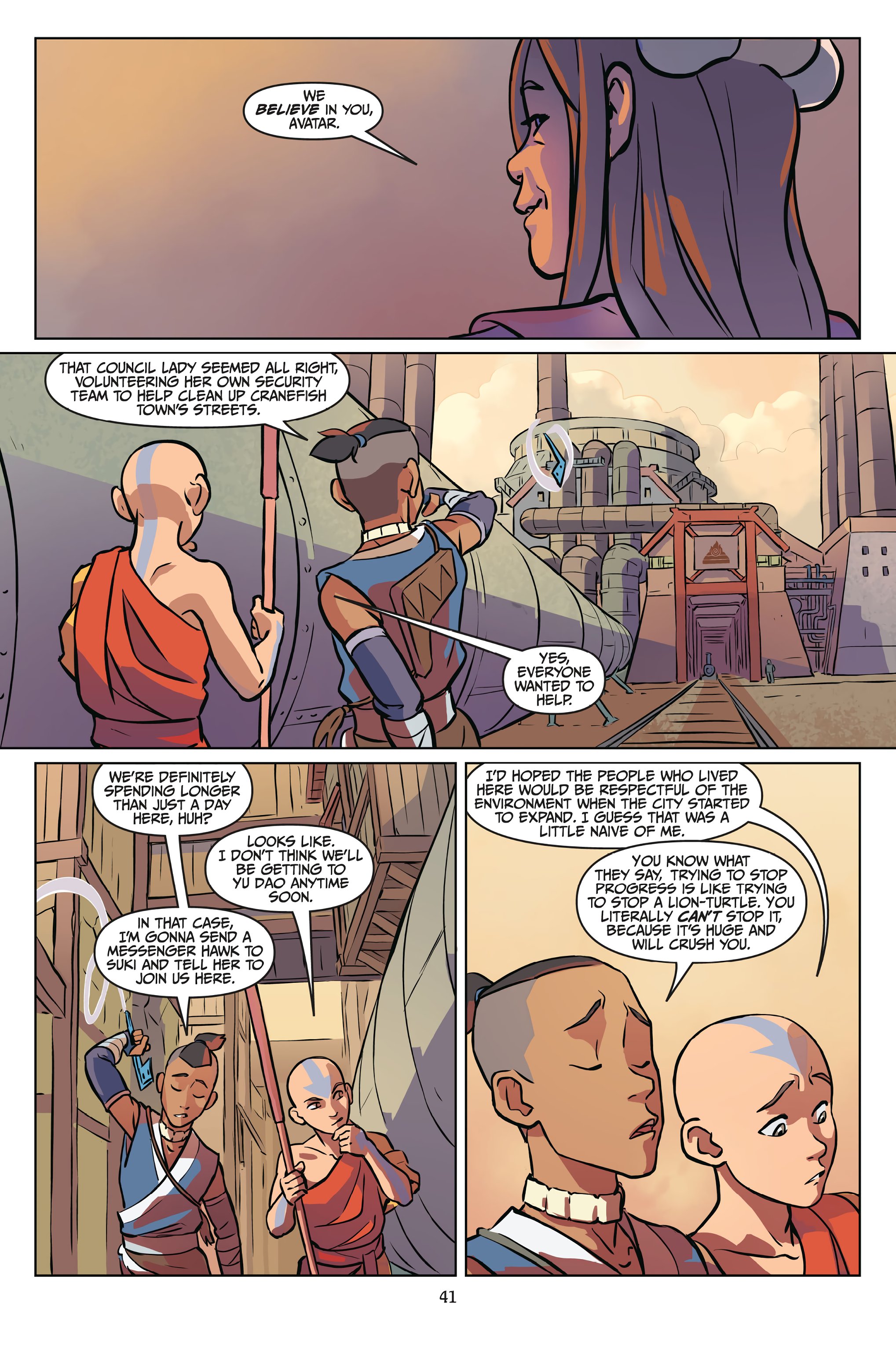 Read online Nickelodeon Avatar: The Last Airbender - Imbalance comic -  Issue # _Omnibus (Part 1) - 42