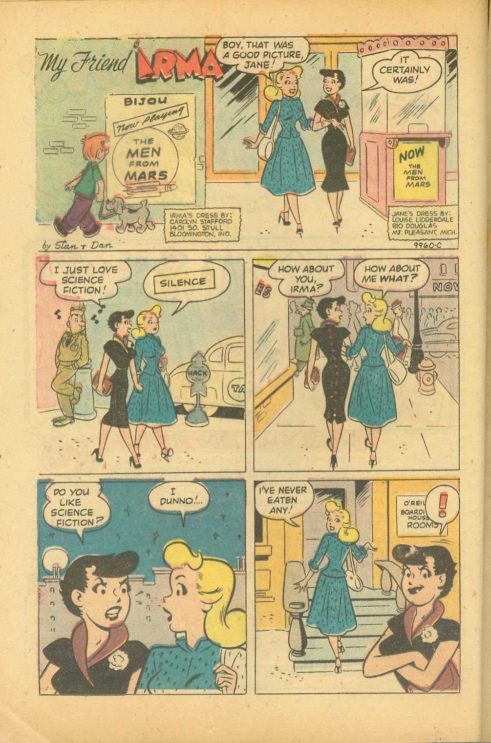 Read online My Friend Irma comic -  Issue #20 - 16