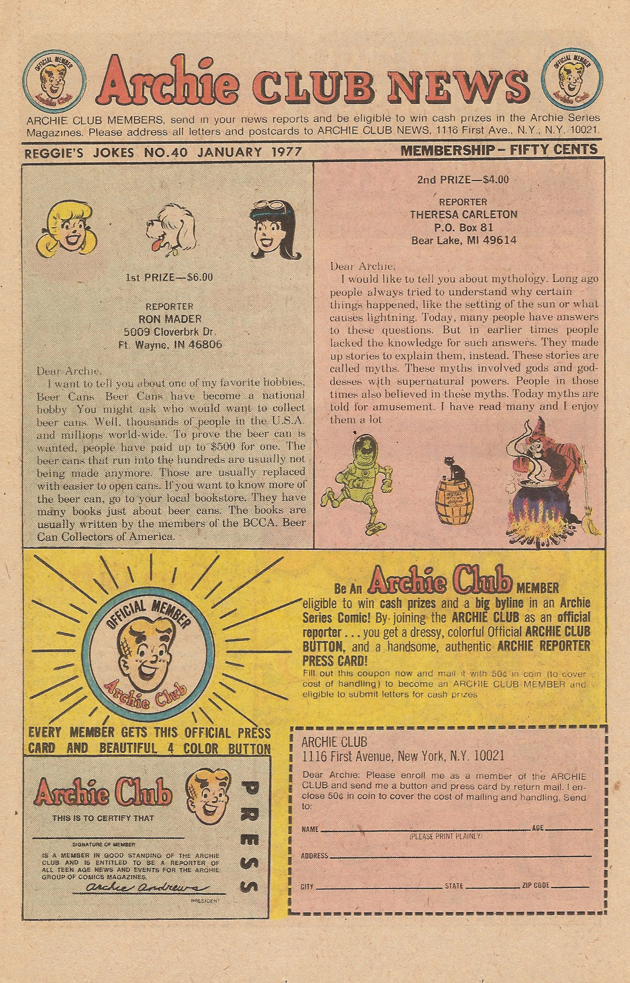 Read online Reggie's Wise Guy Jokes comic -  Issue #40 - 26
