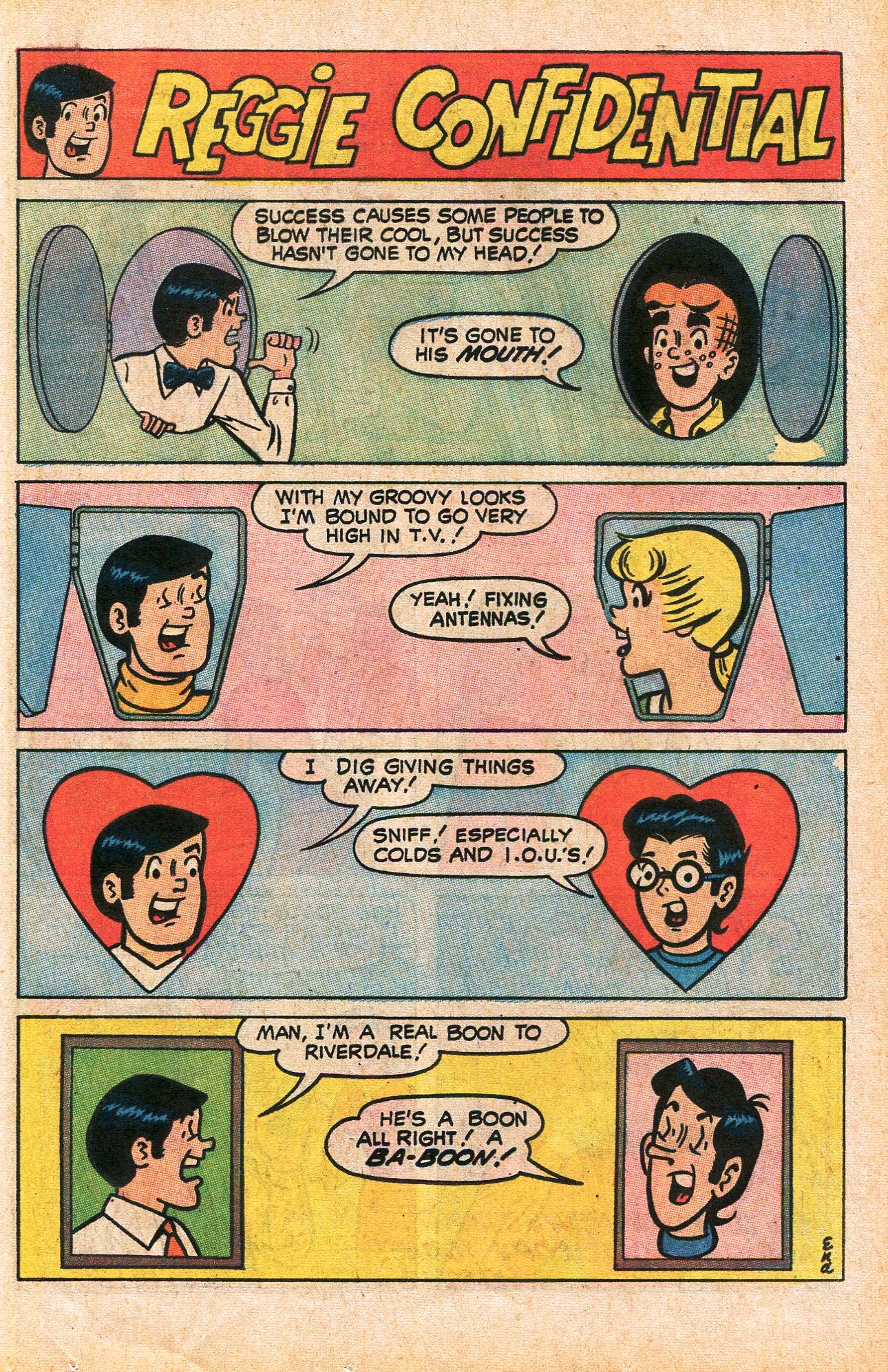 Read online Reggie's Wise Guy Jokes comic -  Issue #7 - 39