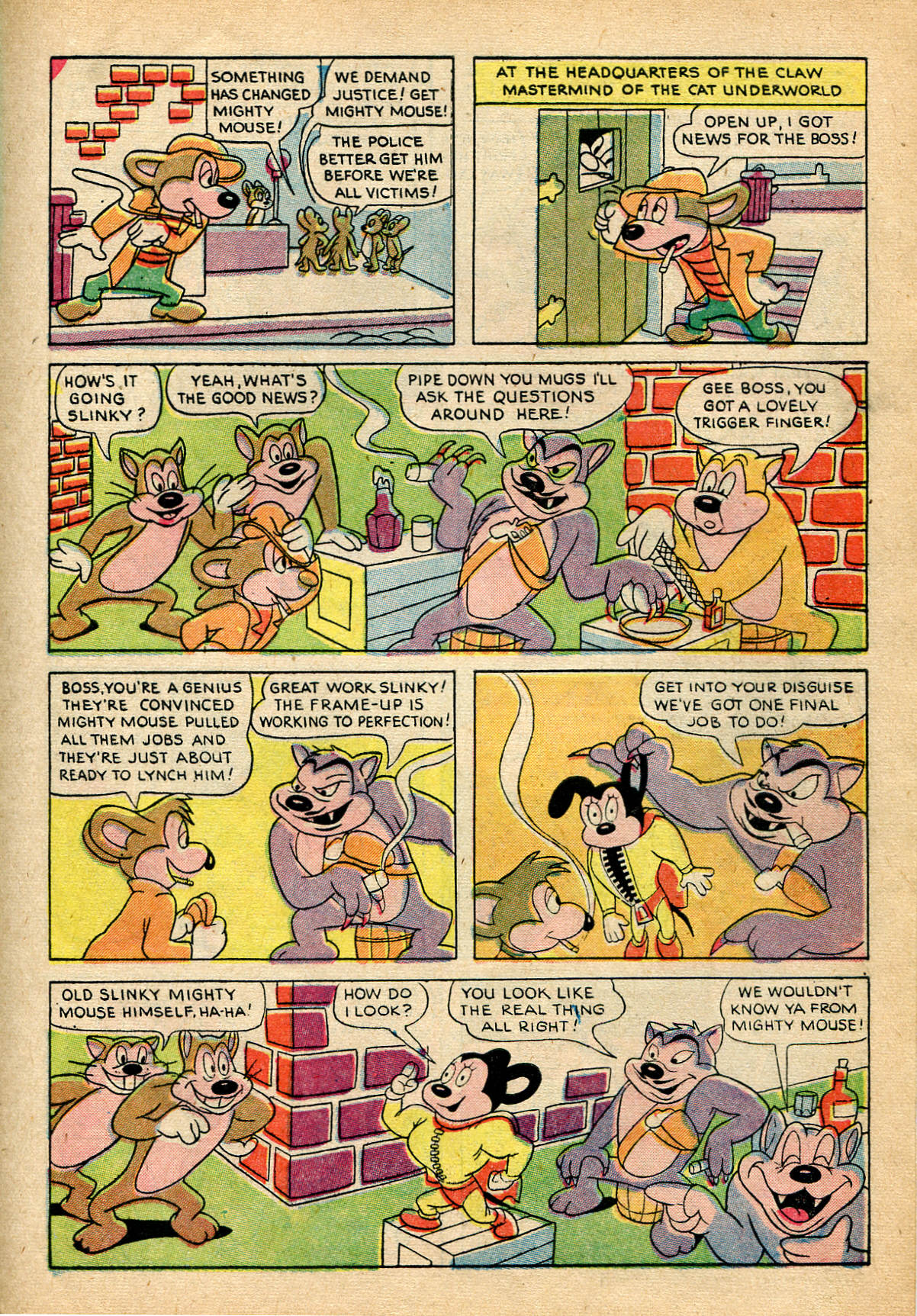 Read online Paul Terry's Mighty Mouse Comics comic -  Issue #20 - 21