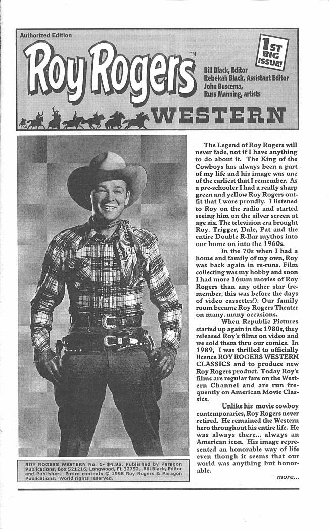 Read online Roy Rogers Western comic -  Issue #1 - 3